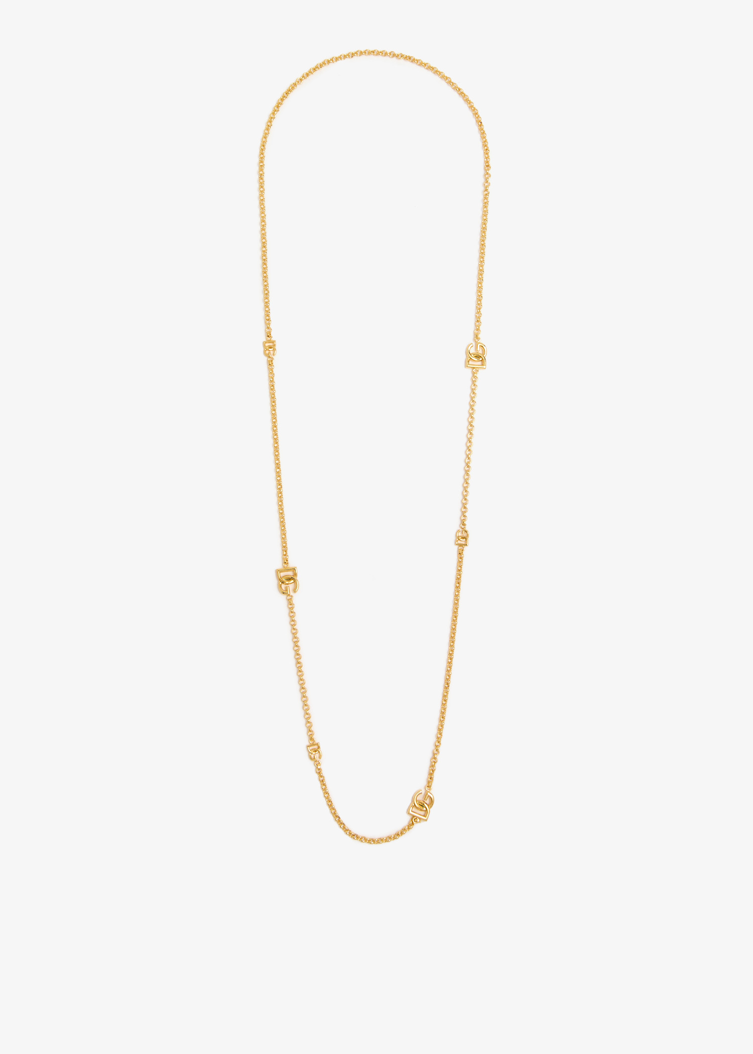 

Sautoir logo necklace, Gold