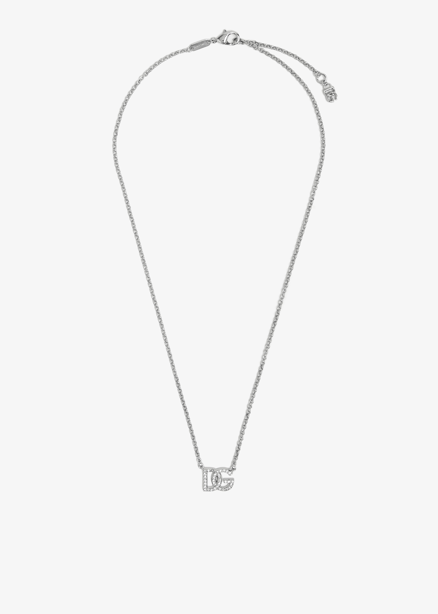 

DG logo chain necklace, Silver