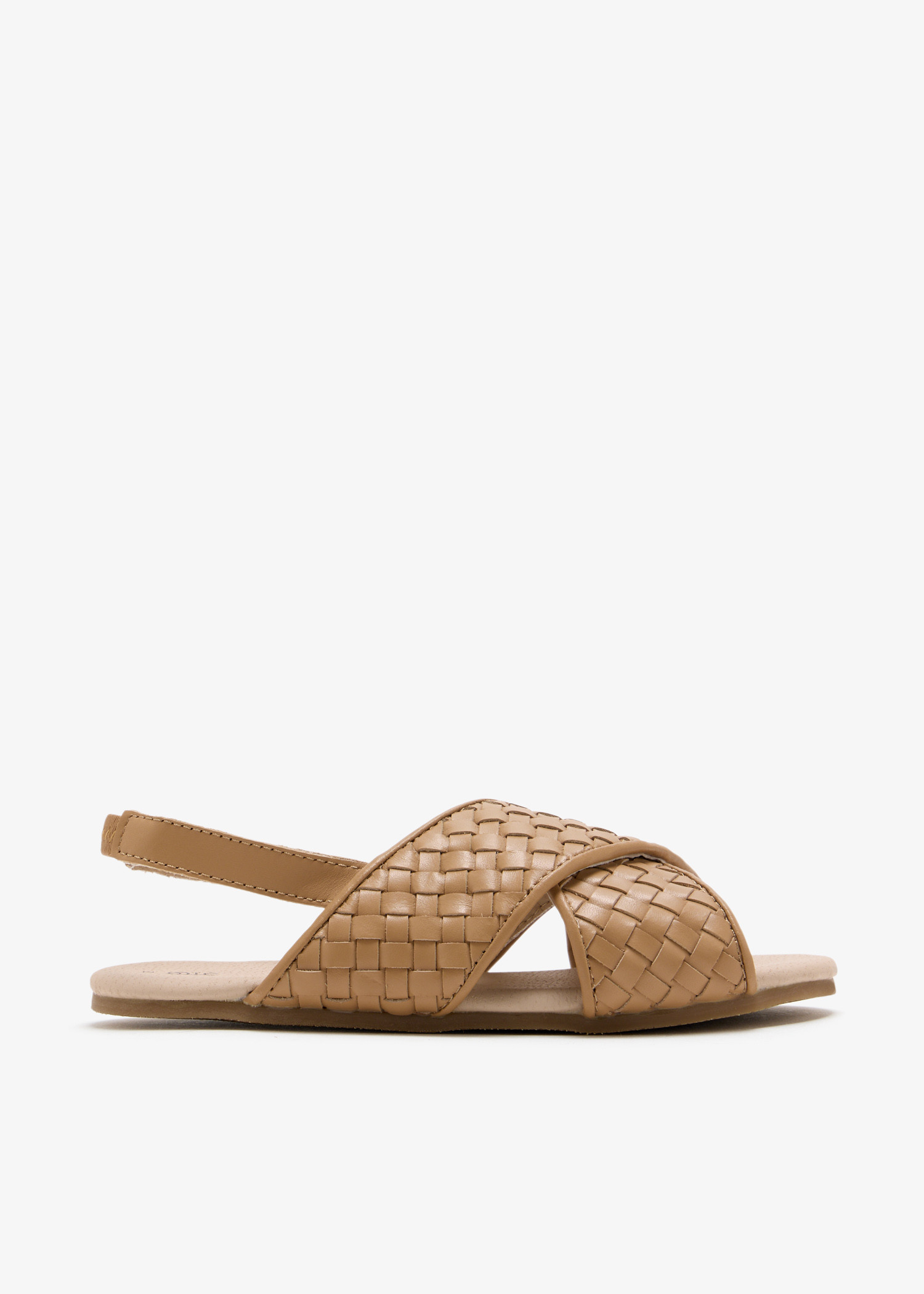 

Woven slippers, Beige