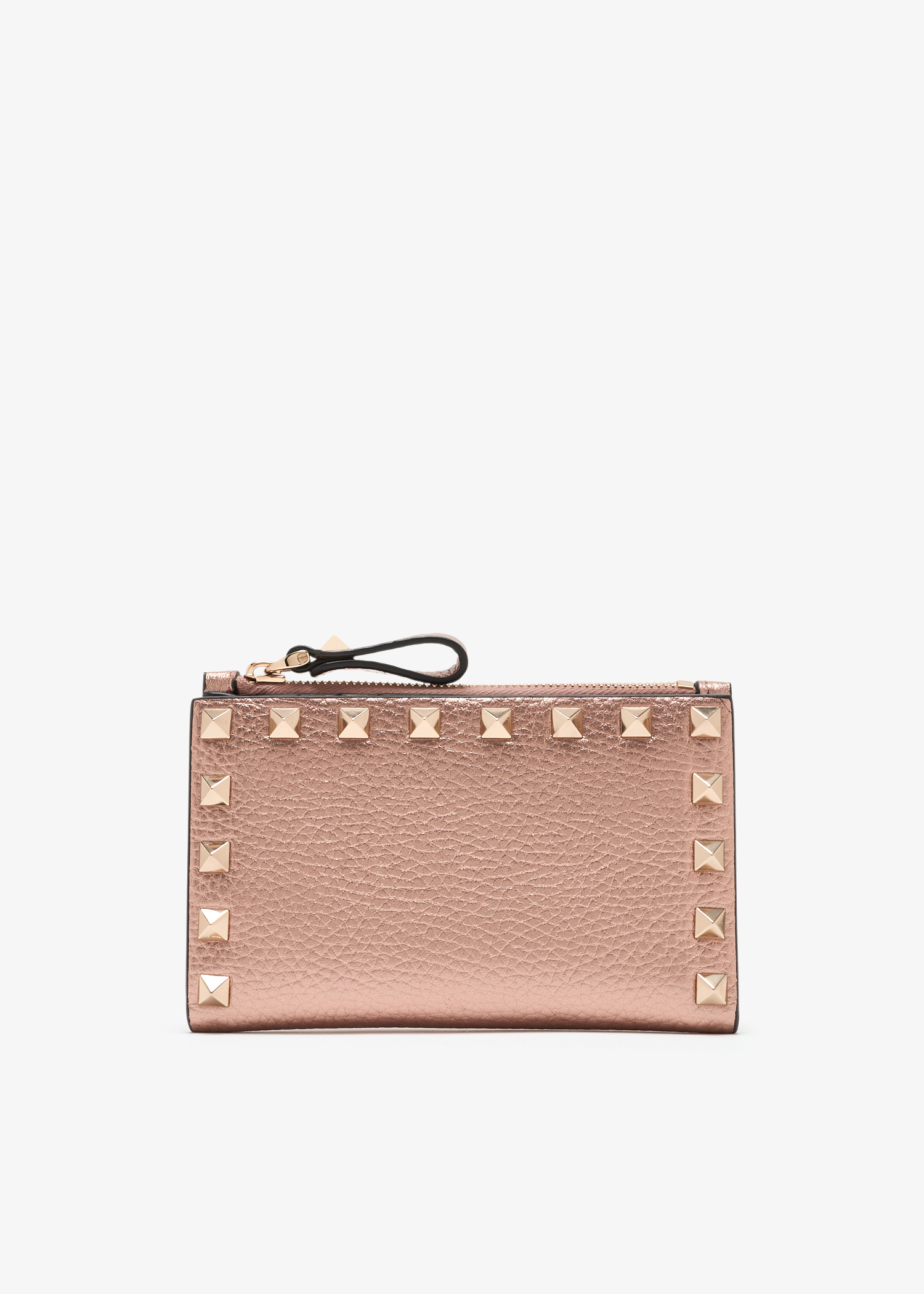 

Rockstud card case, Pink
