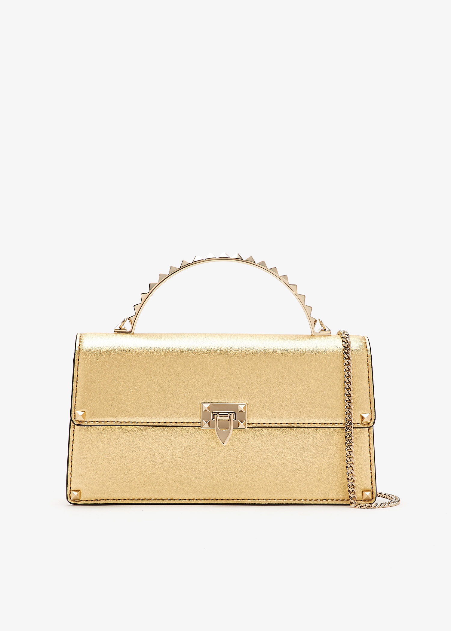 

Rockstud mini bag, Gold