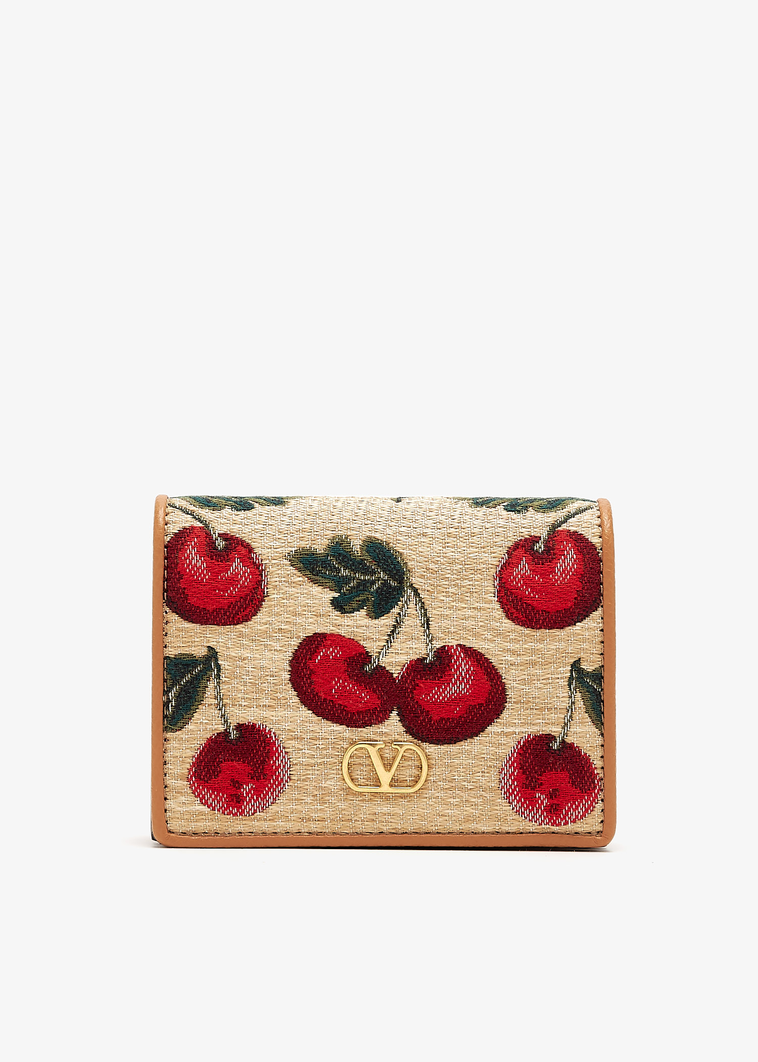 

VLogo Signature Cherryfic wallet, Beige