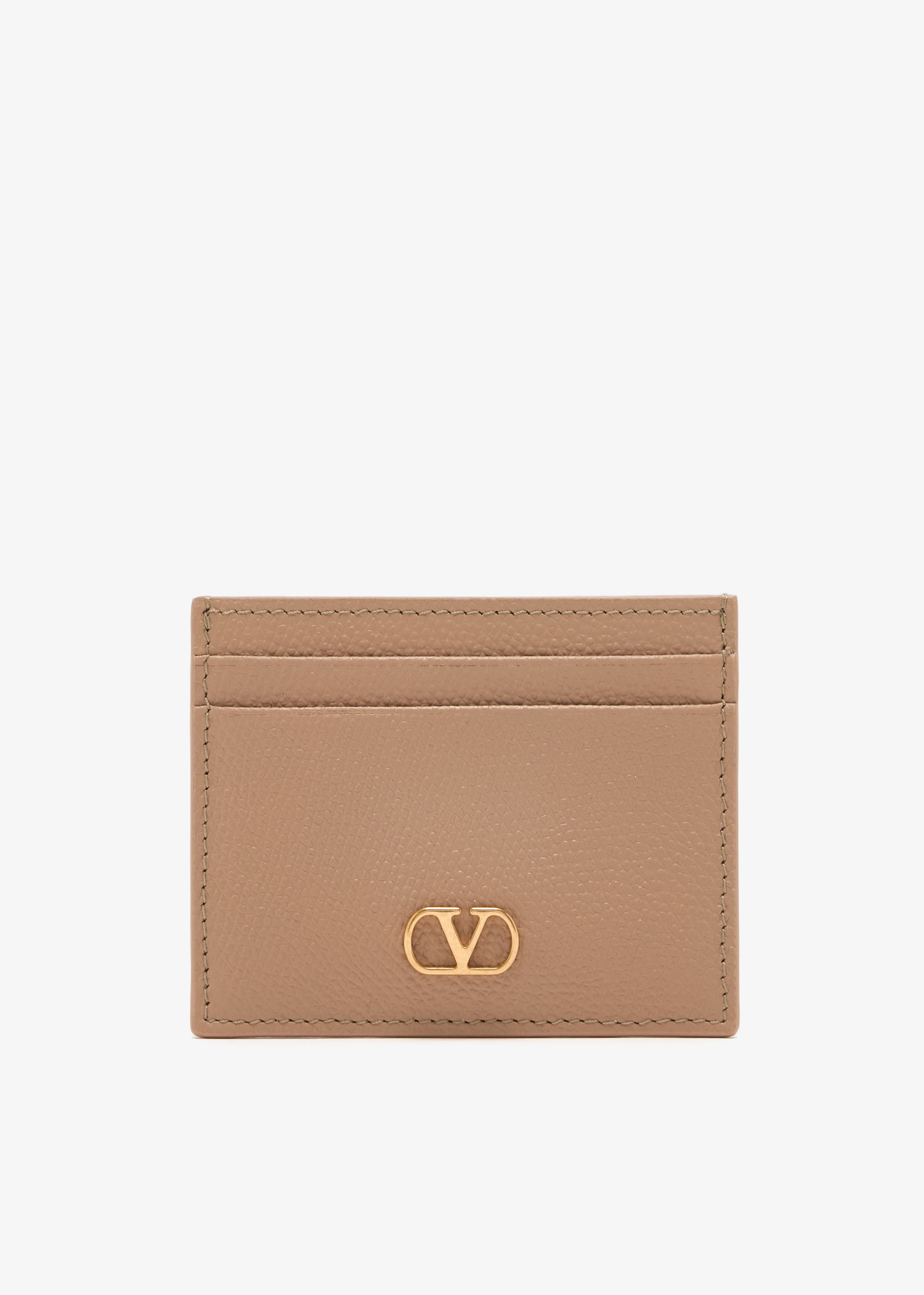 

VLogo Signature card holder, Beige
