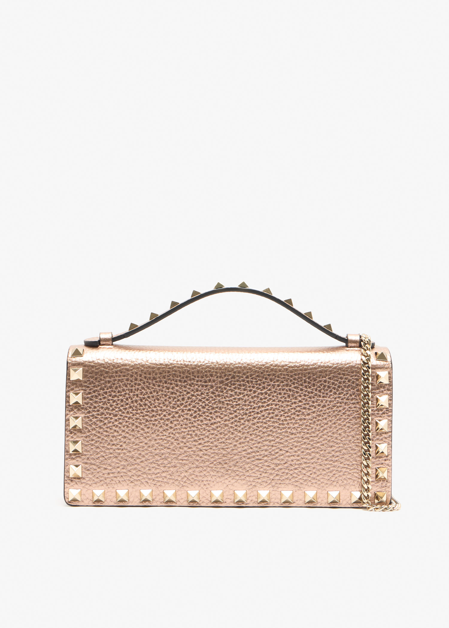 

Rockstud chain wallet, Pink