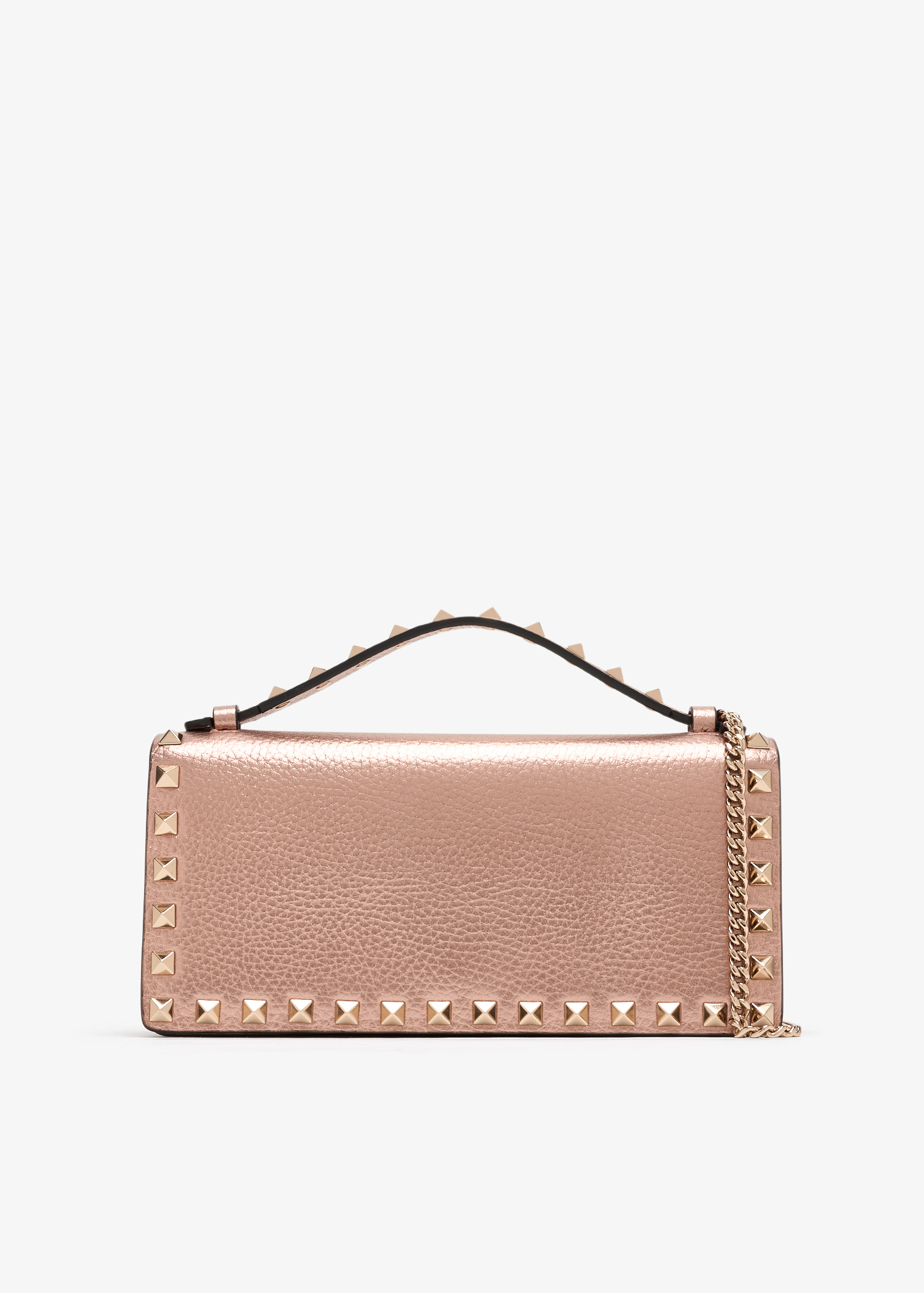 

Rockstud chain wallet, Pink