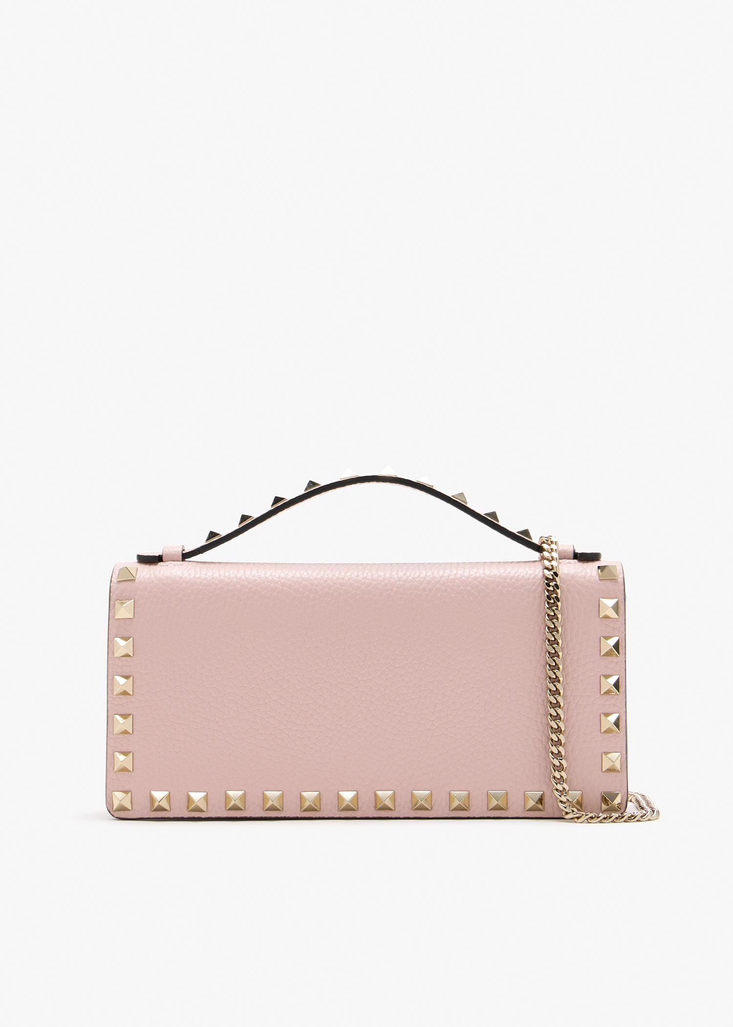 

Rockstud chain wallet, Pink