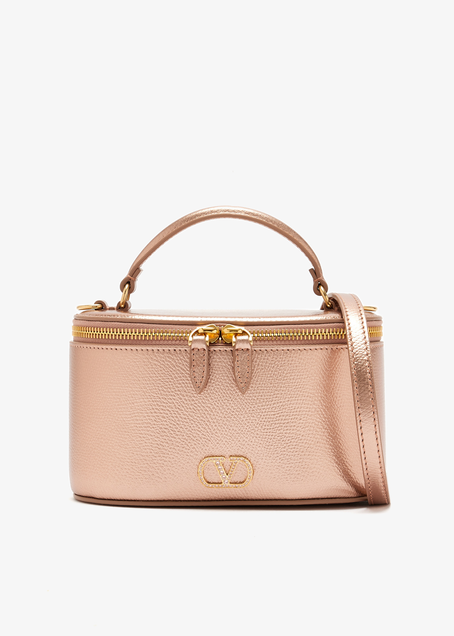

VLogo Signature mini bag, Rose gold