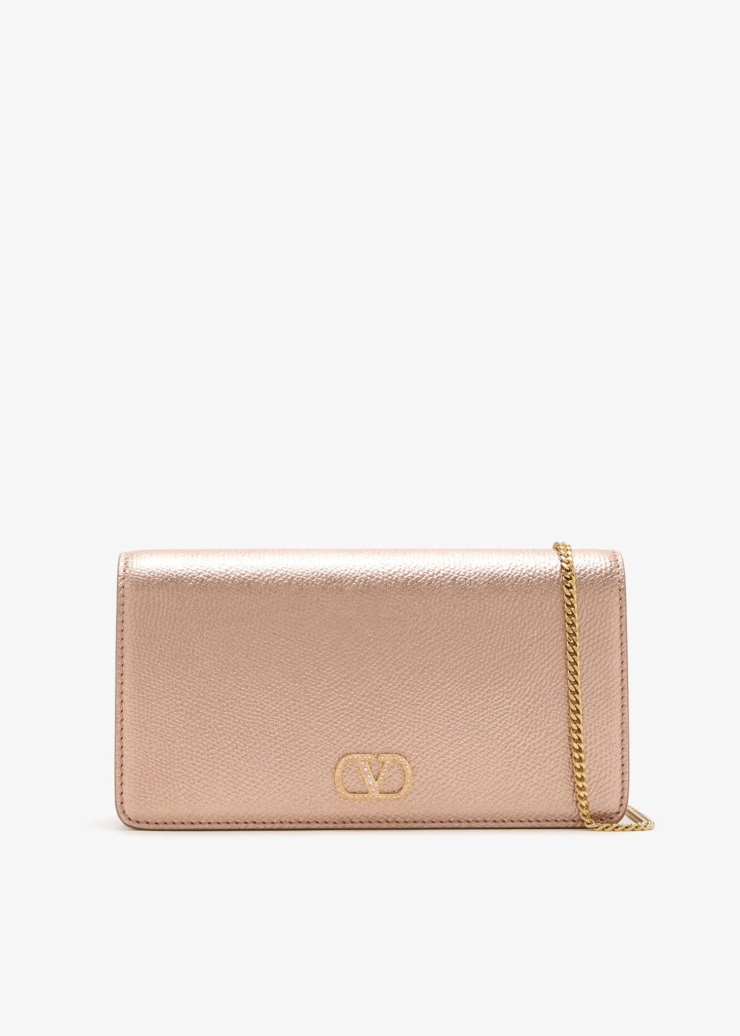

VLogo Signature mini bag, Rose gold