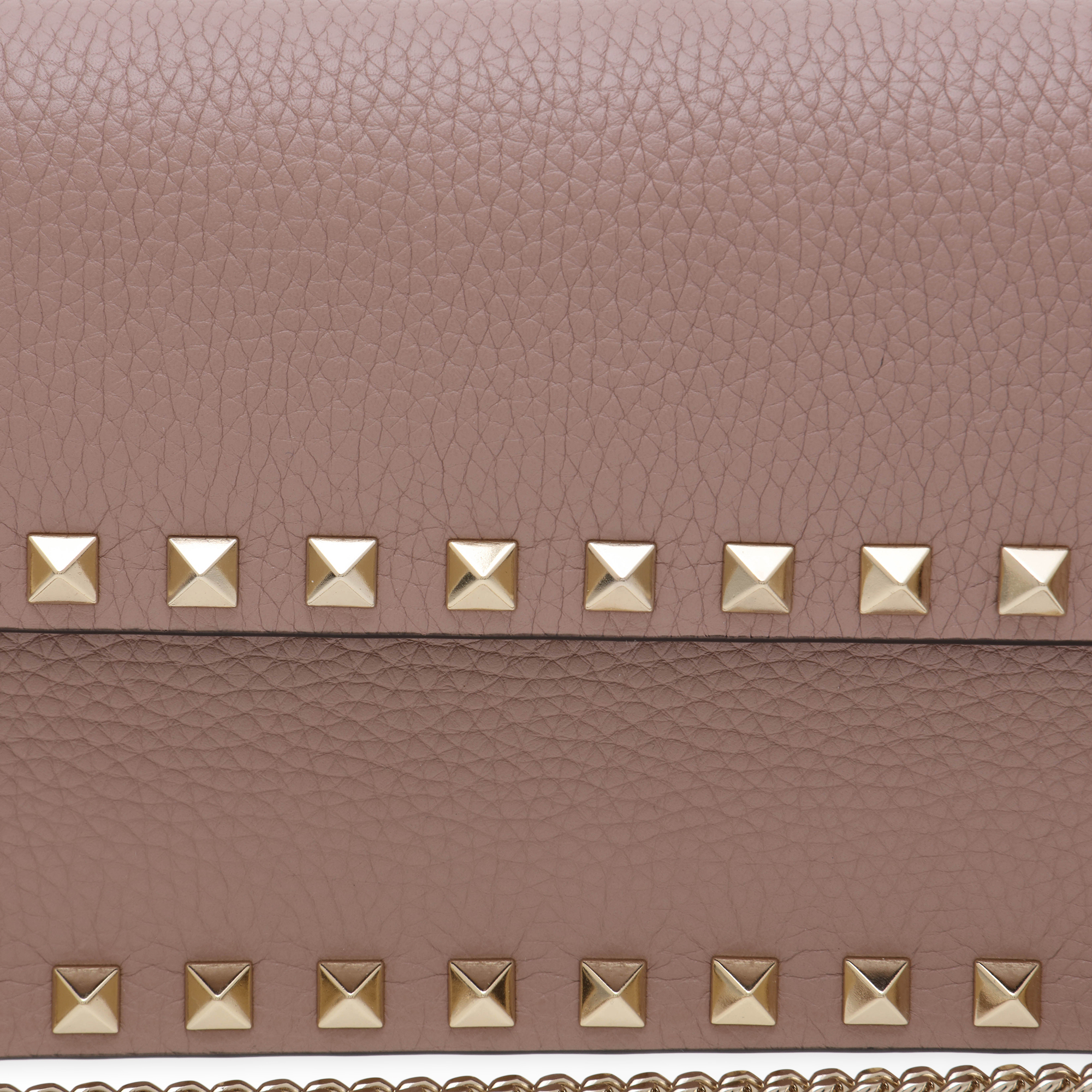 

Rockstud chain bag, Beige