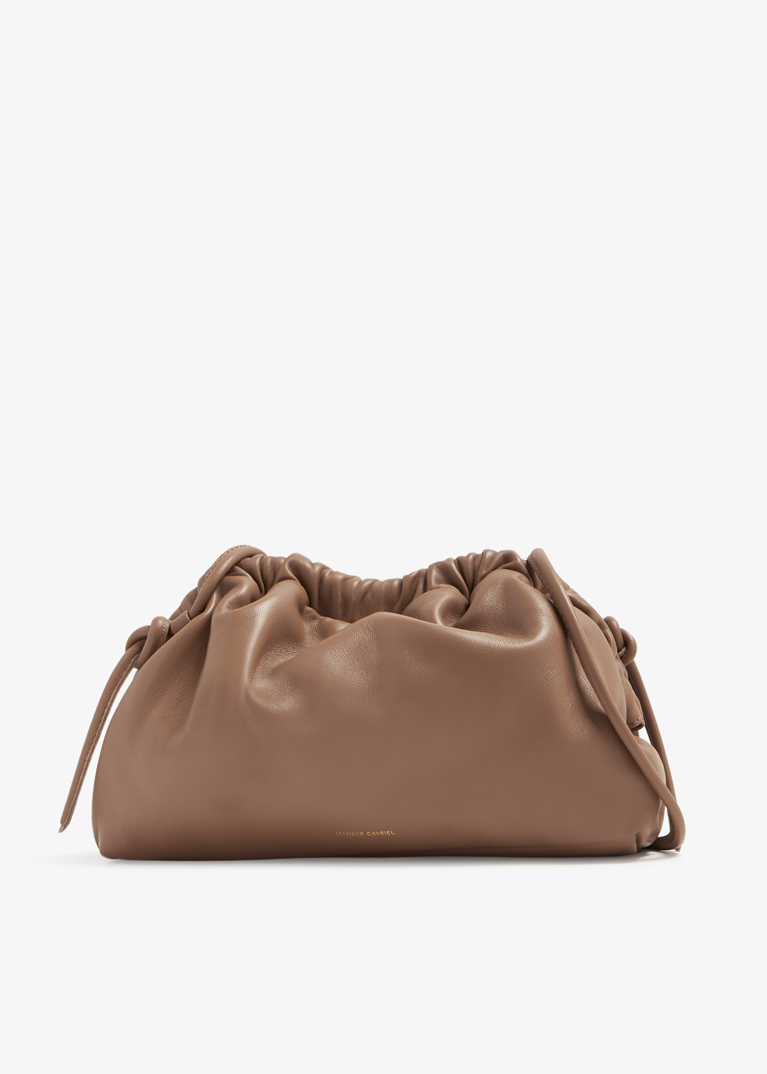 

Mini Cloud clutch, Brown