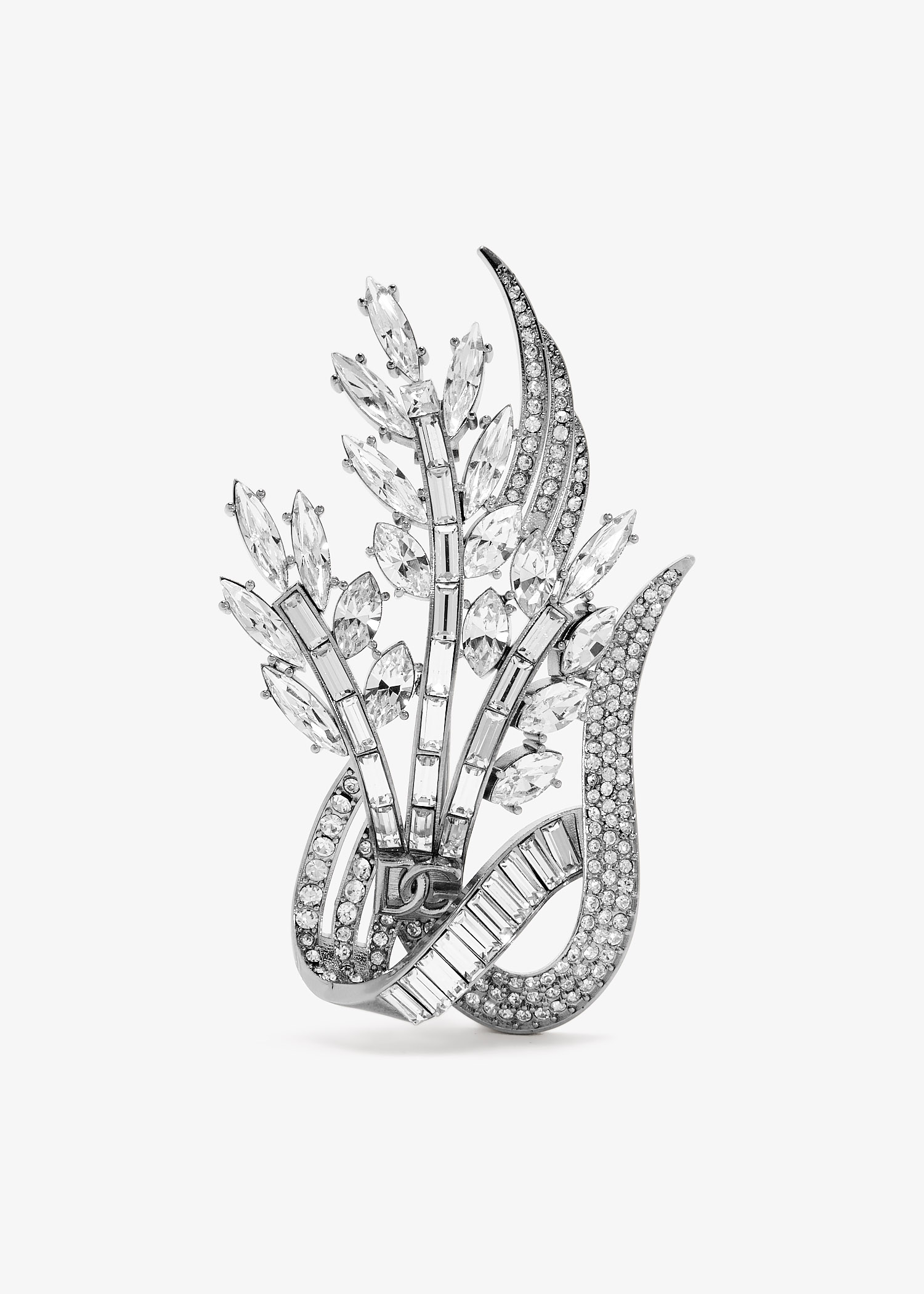 

Rhinestone brooch, Silver