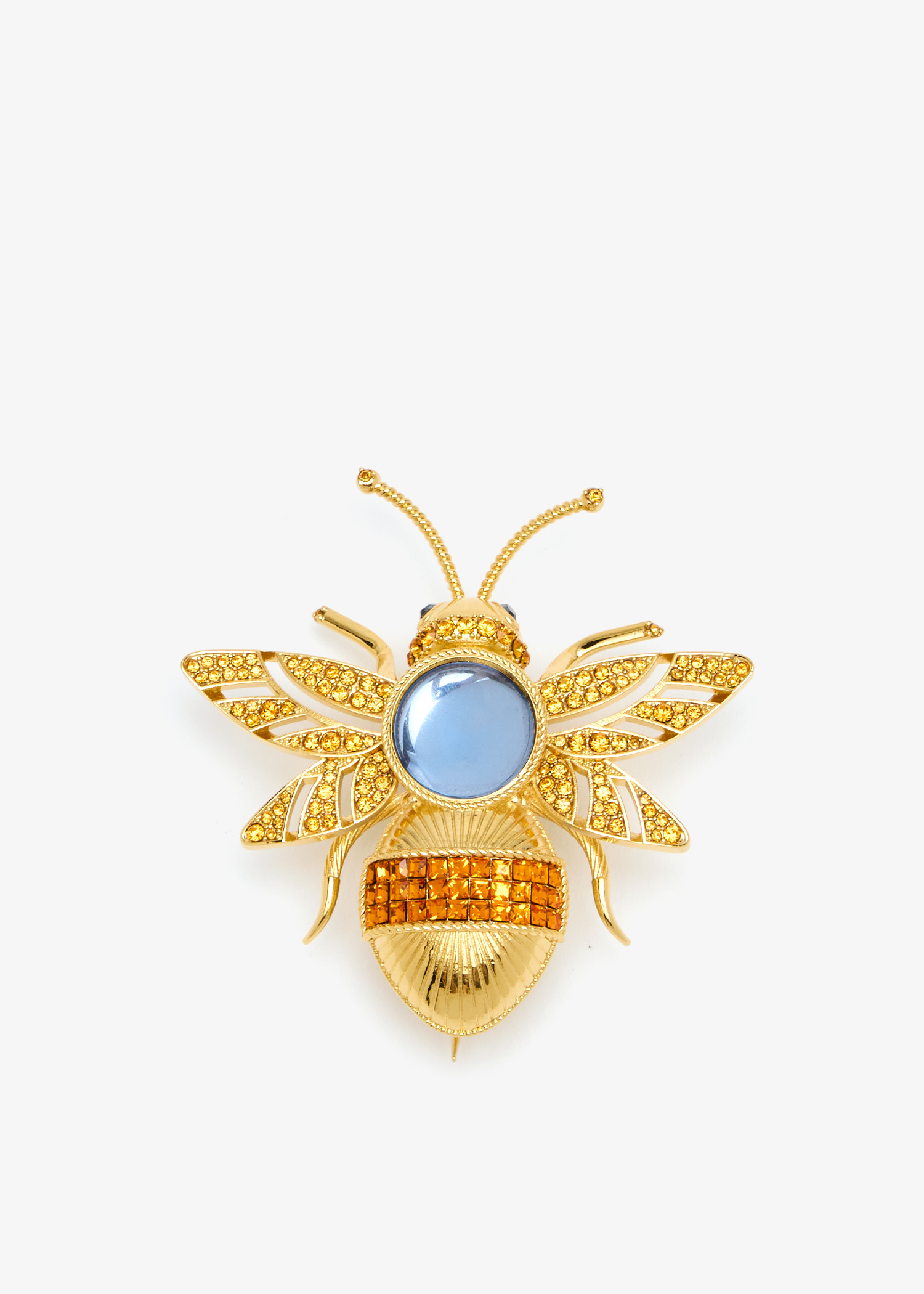

Bee rhinestone brooch, Gold