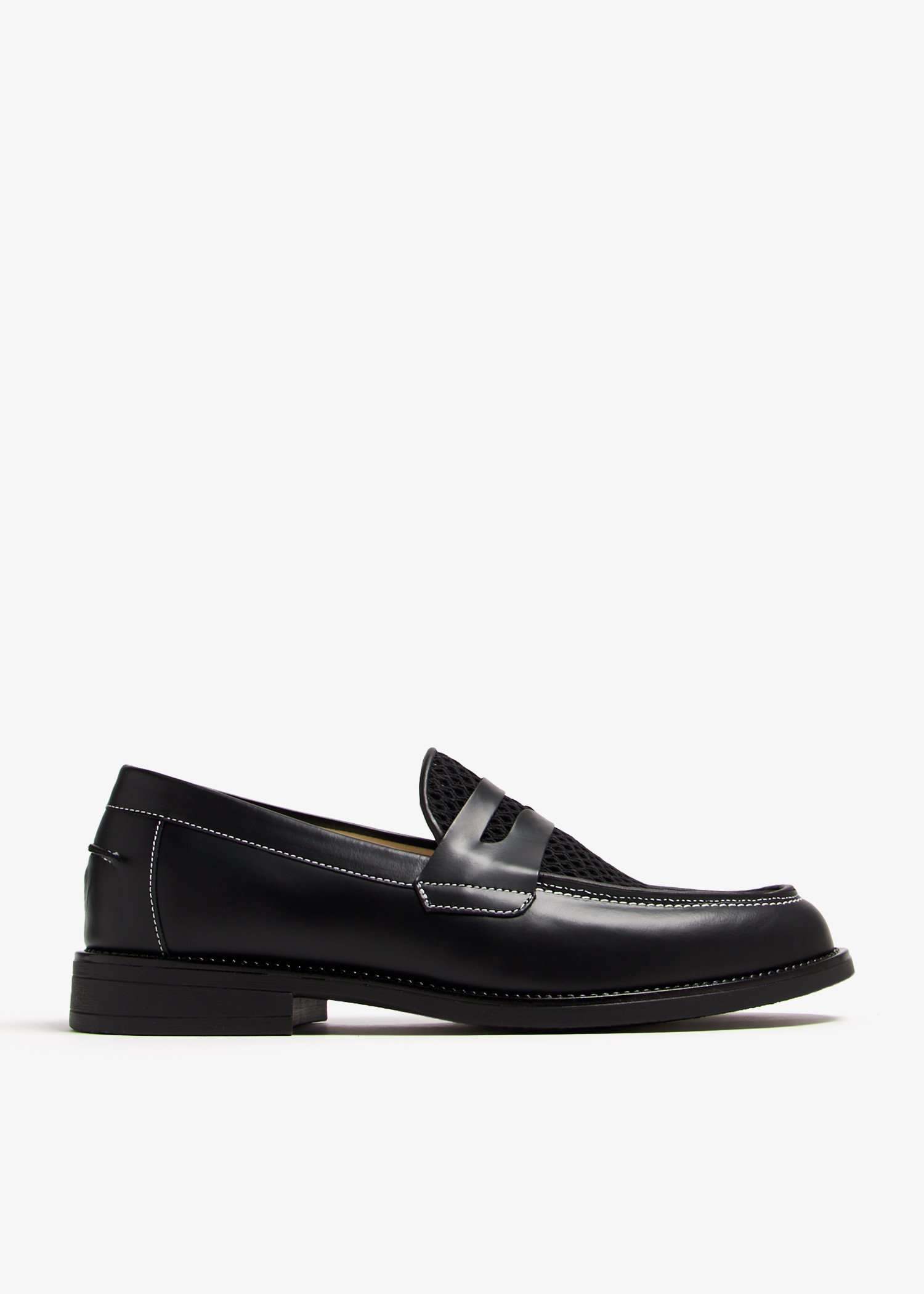 

Wilde Rattan Penny loafers, Black