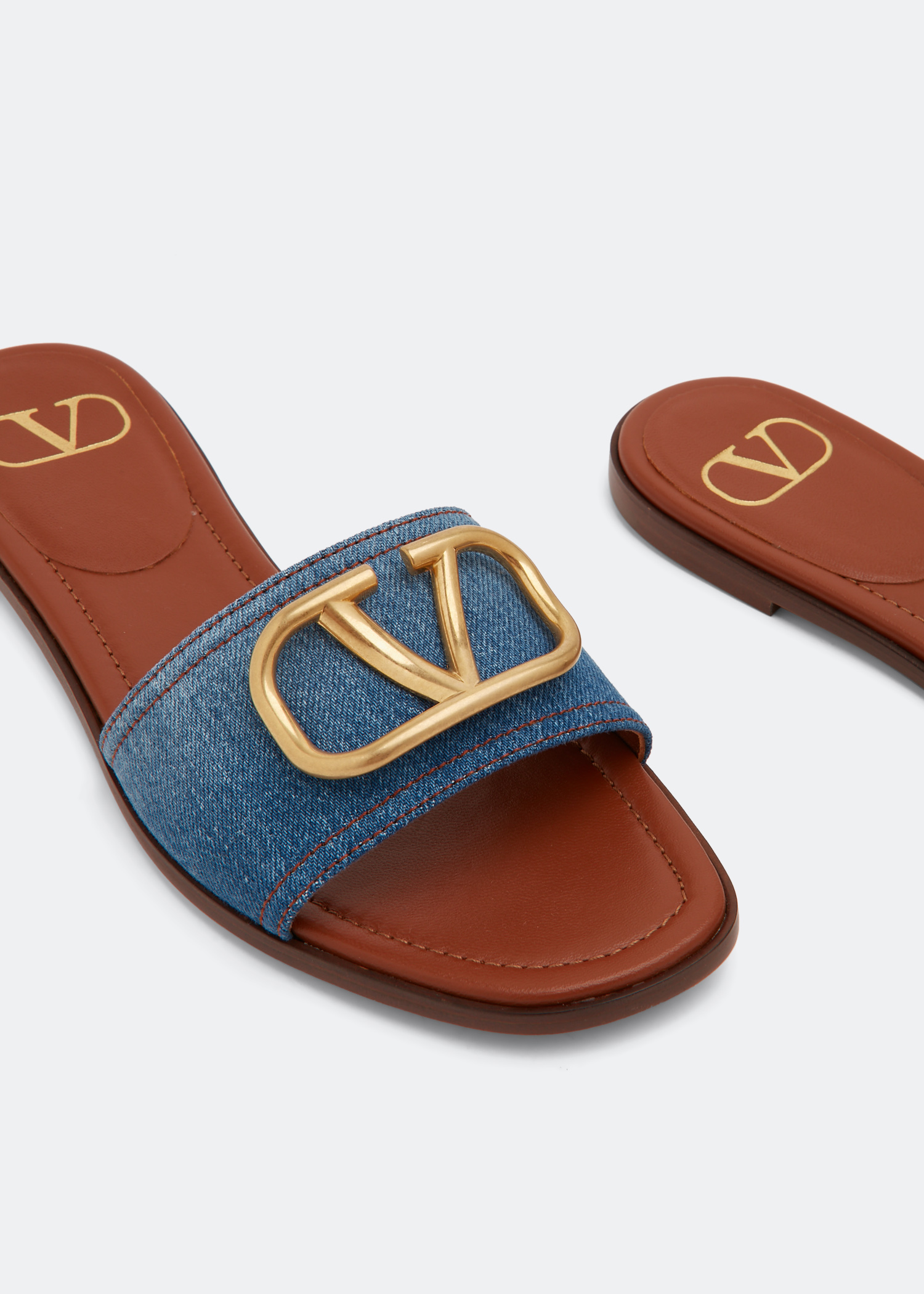 

VLogo Signature sandals, Blue