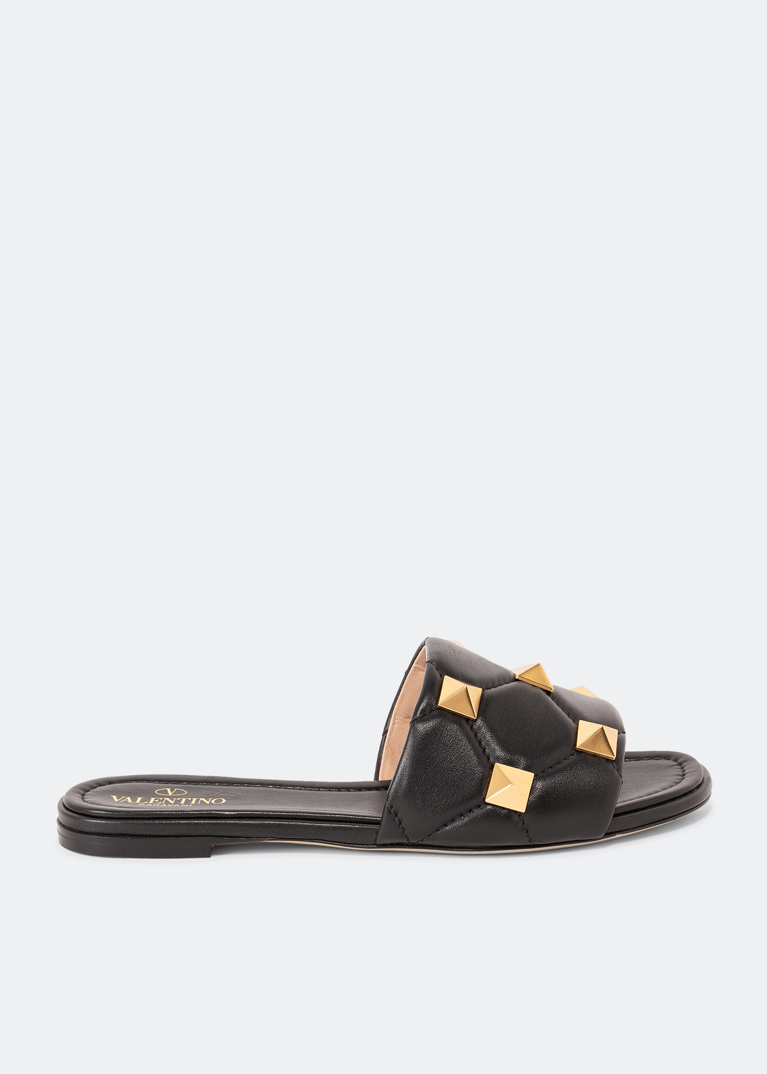

Roman Stud slide sandals, Black
