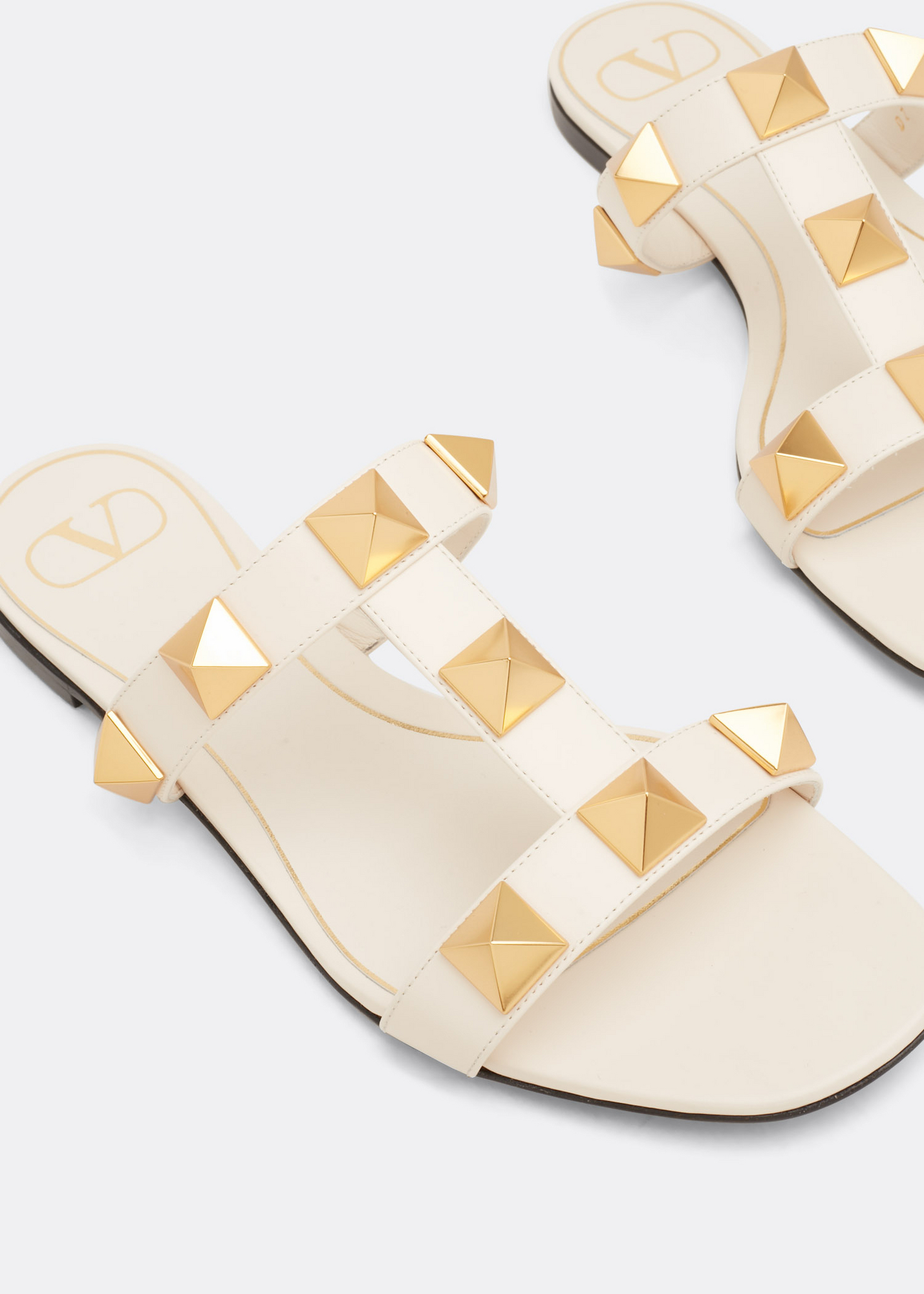 

Roman Stud sandals, White