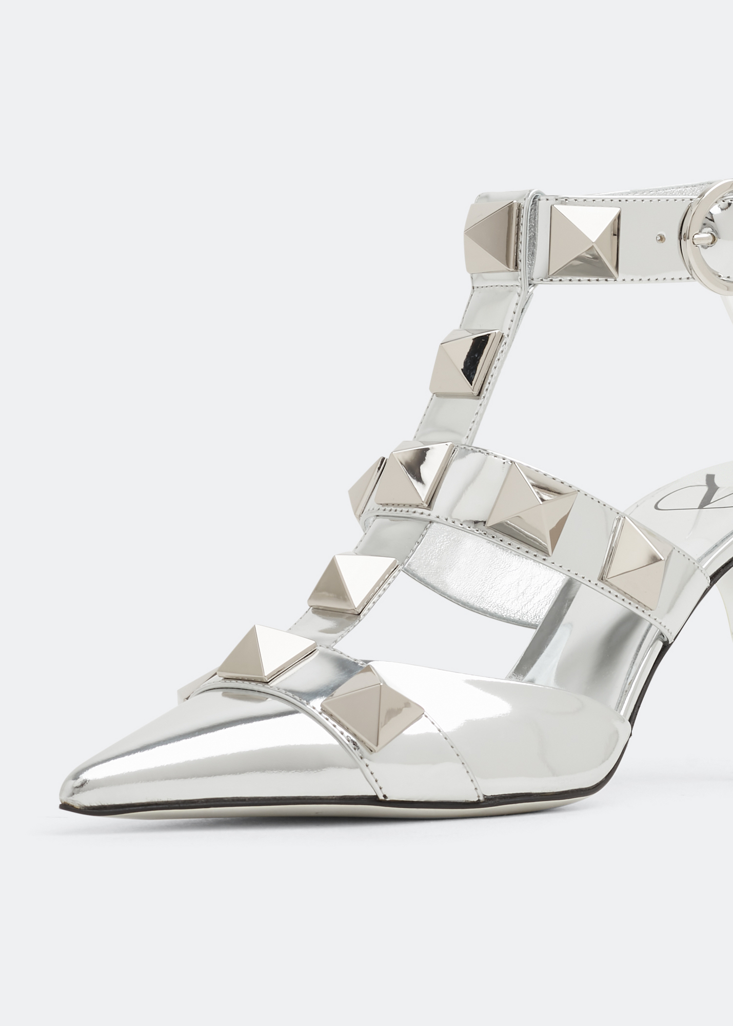 

Roman Stud pumps, Silver