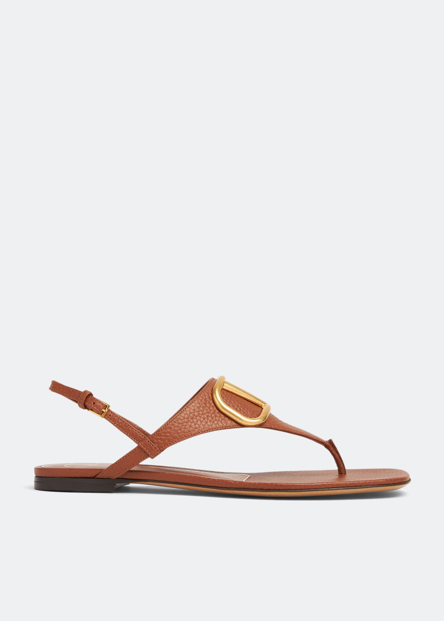 

VLogo Signature thong sandals, Brown