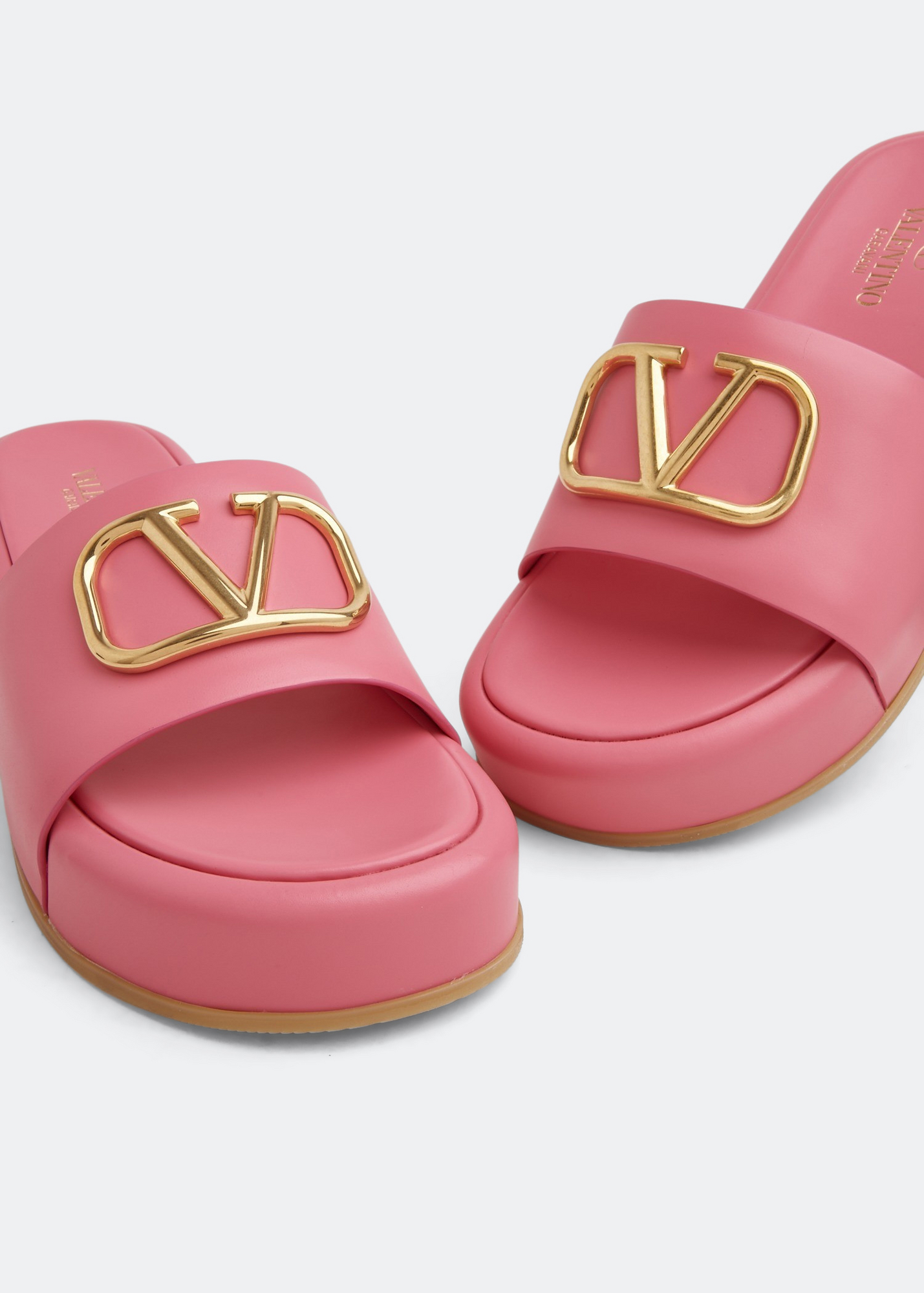 

VLogo Signature flatform sandals, Pink
