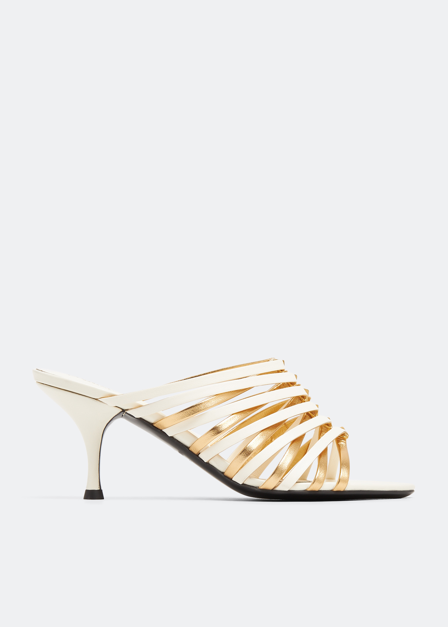 

Rockstud strappy sandals, White