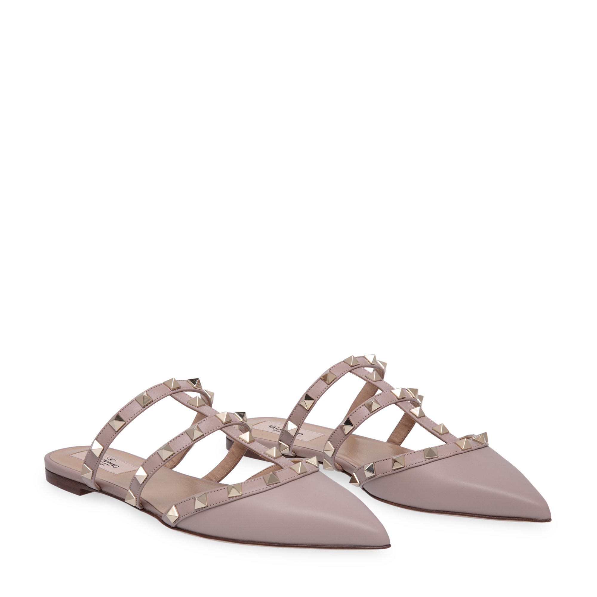 

Rockstud flats, Beige