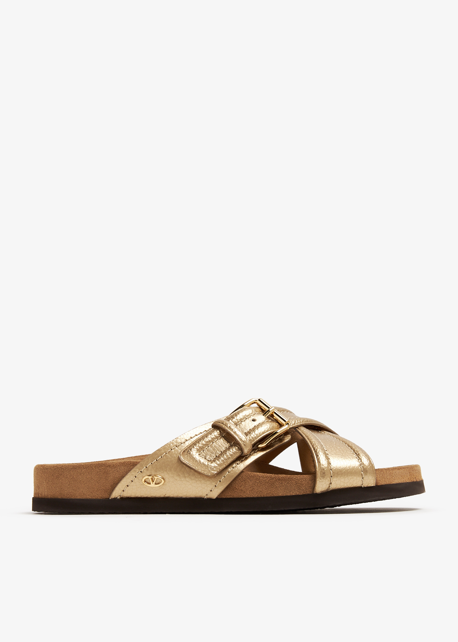 

Fussfriend slide sandals, Gold