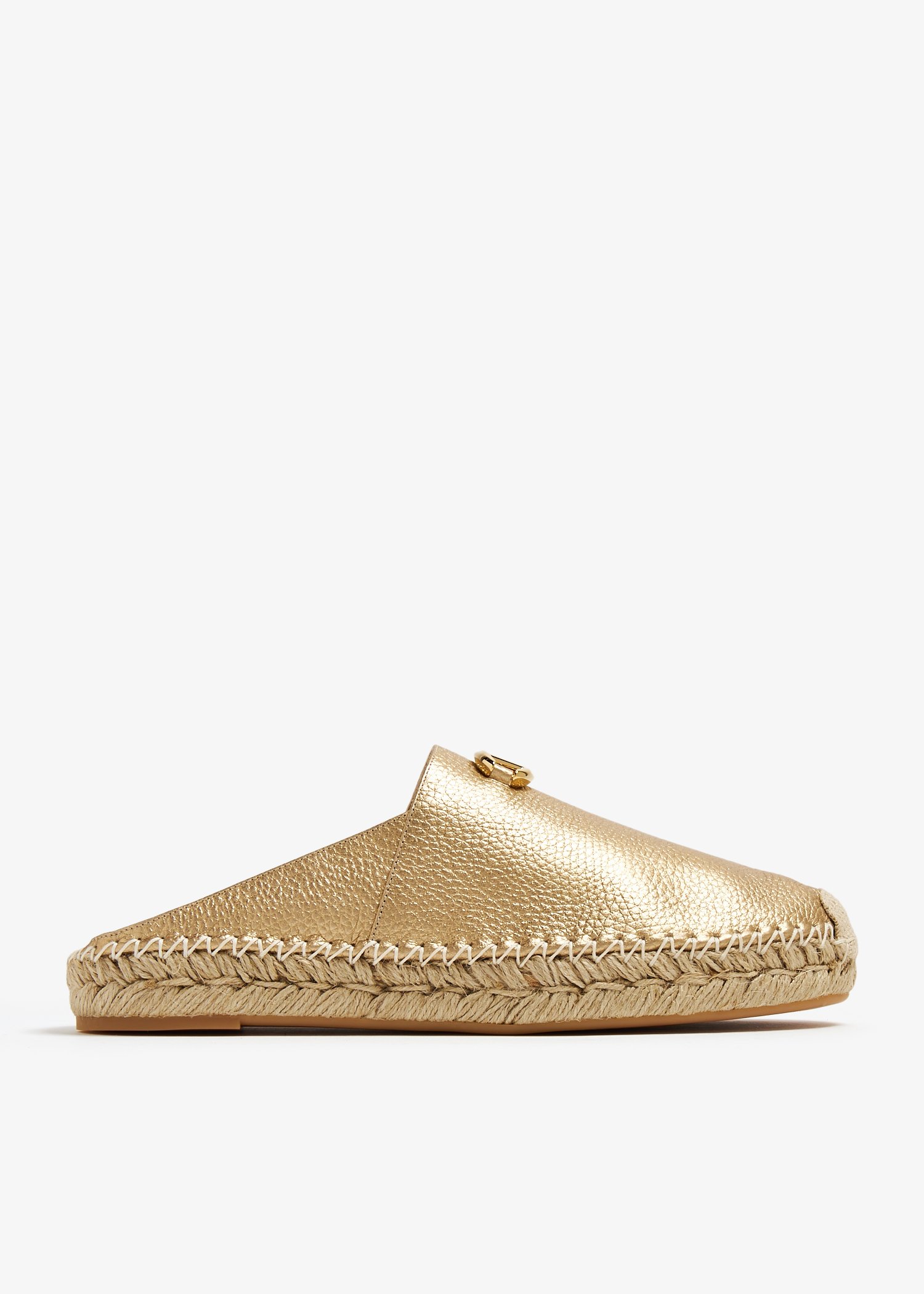 

The Bold Edition VLogo mules, Gold