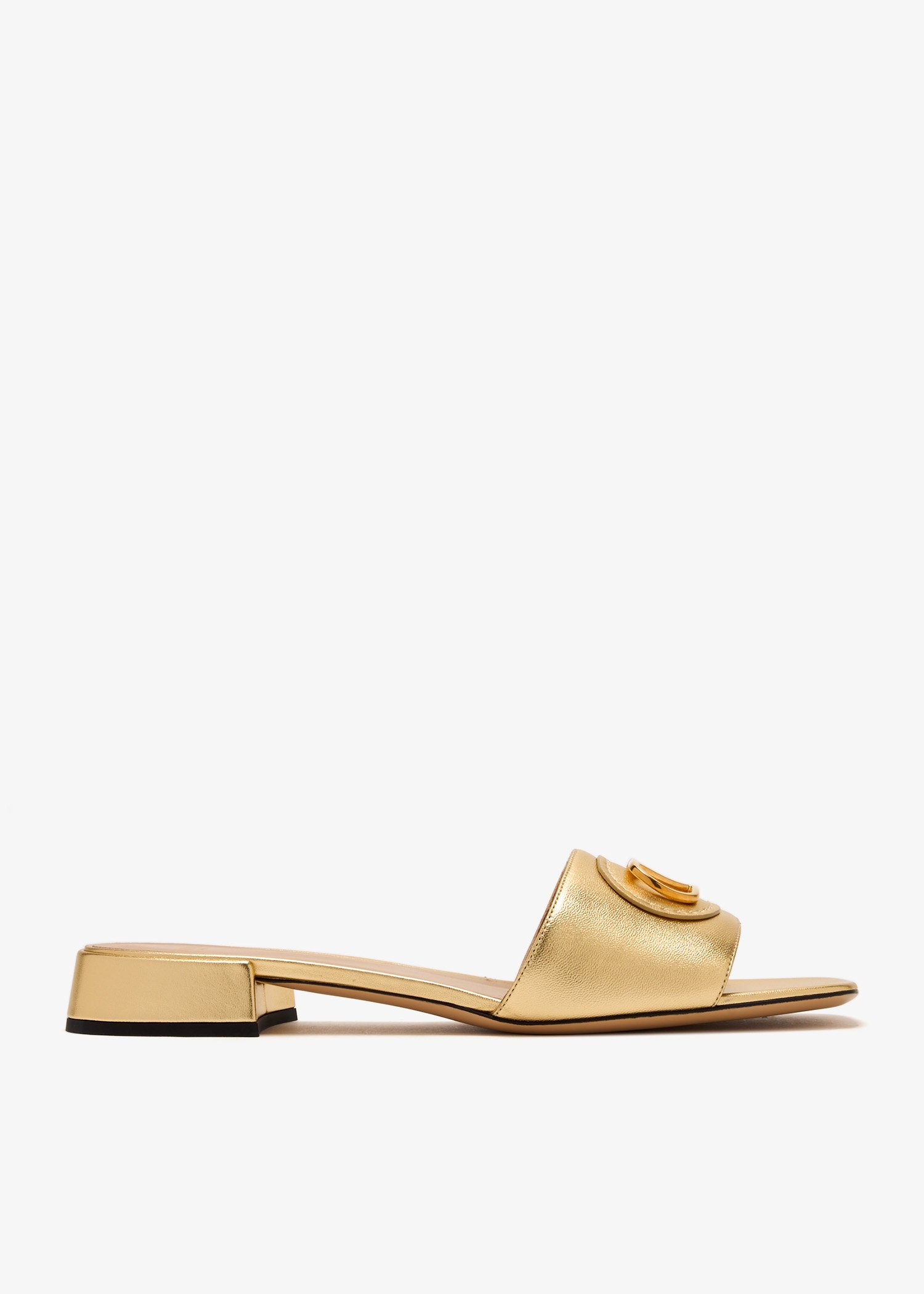 

VLogo Signature sandals, Gold