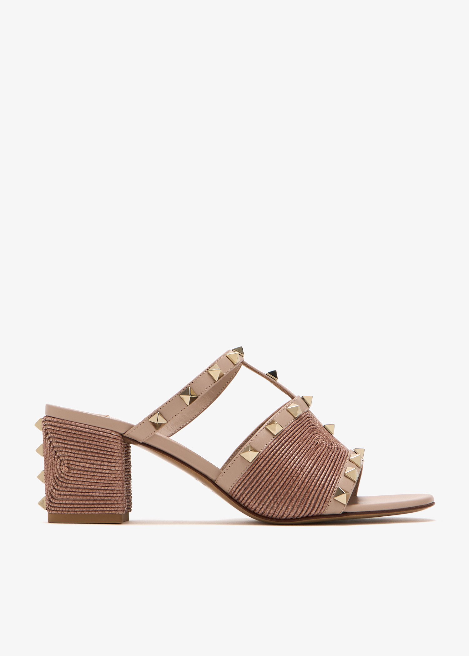 

Rockstud sandals, Beige