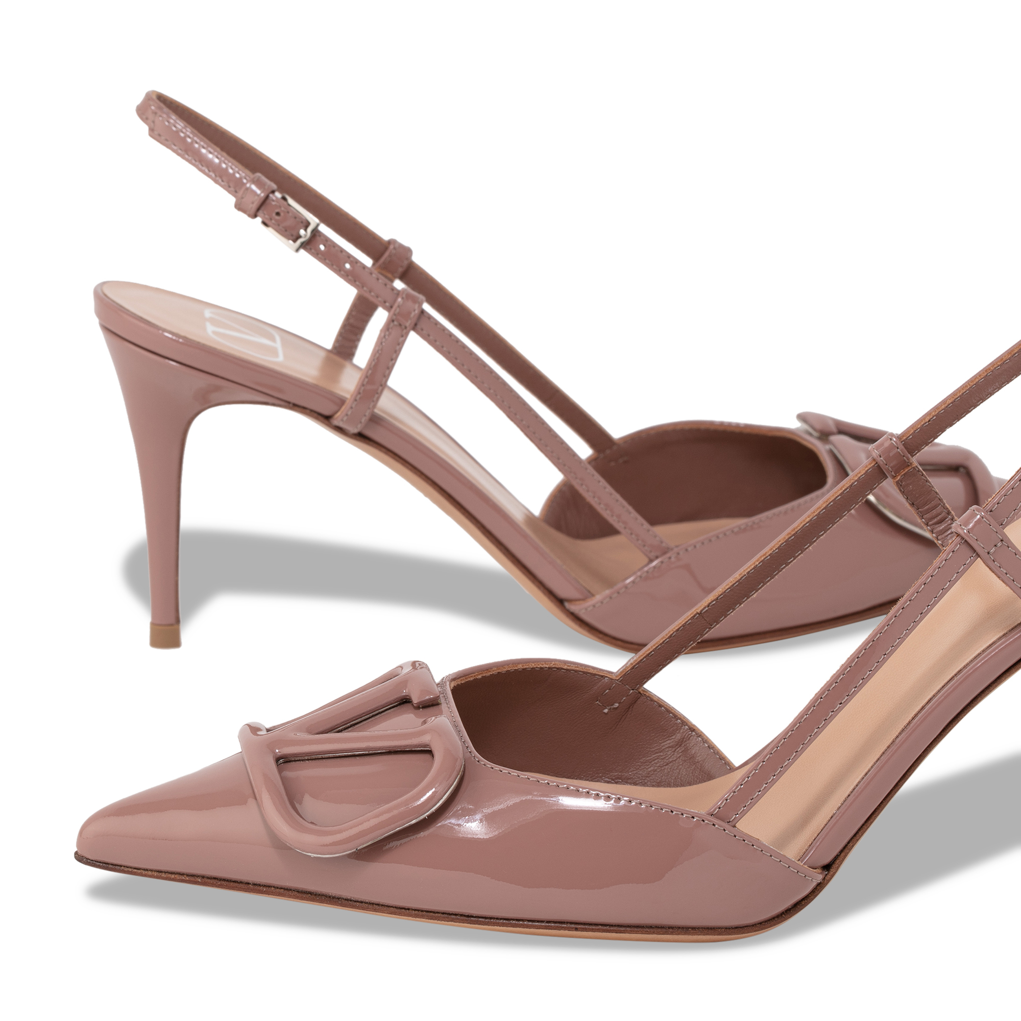 

VLogo slingback pumps, Beige