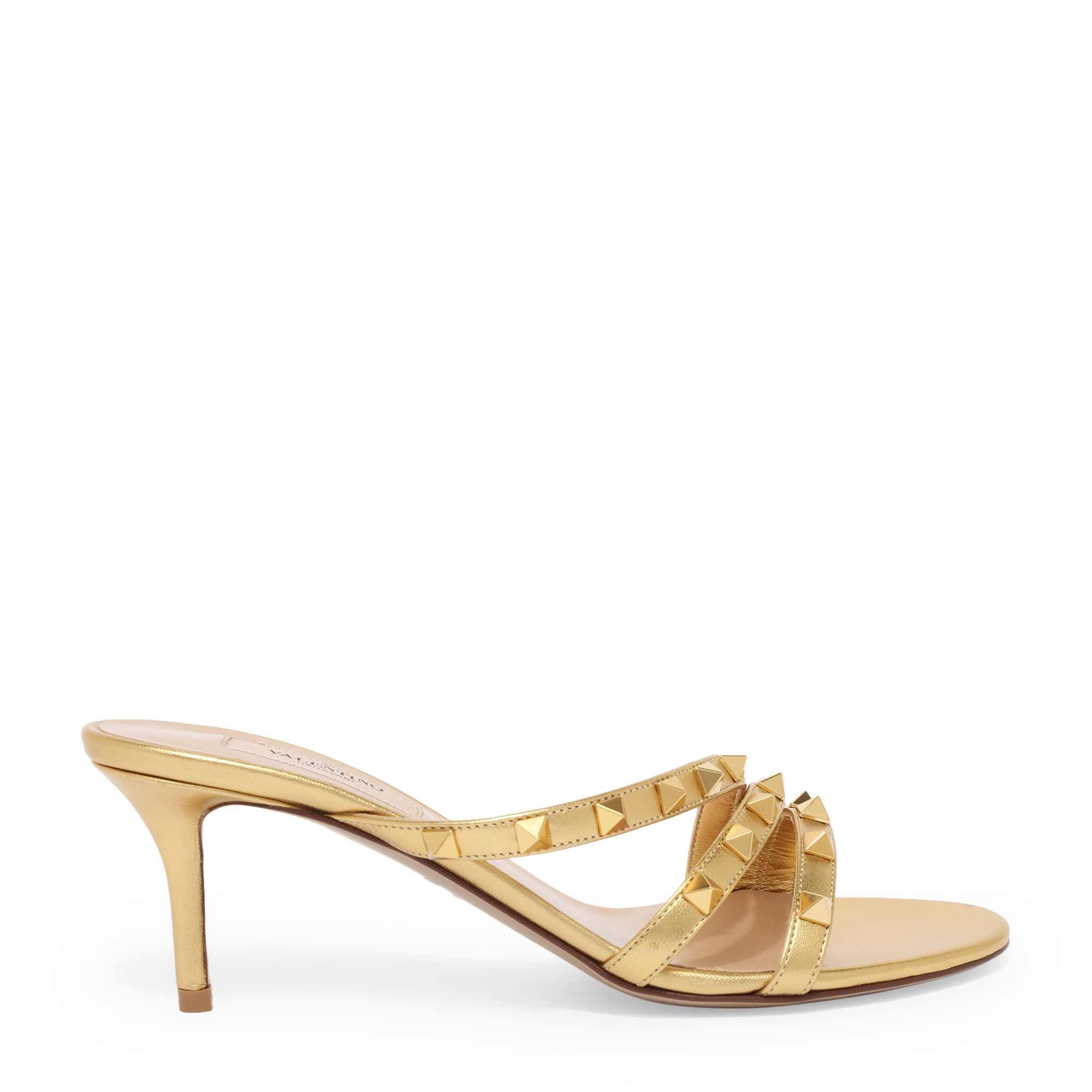

Rockstud sandals, Gold