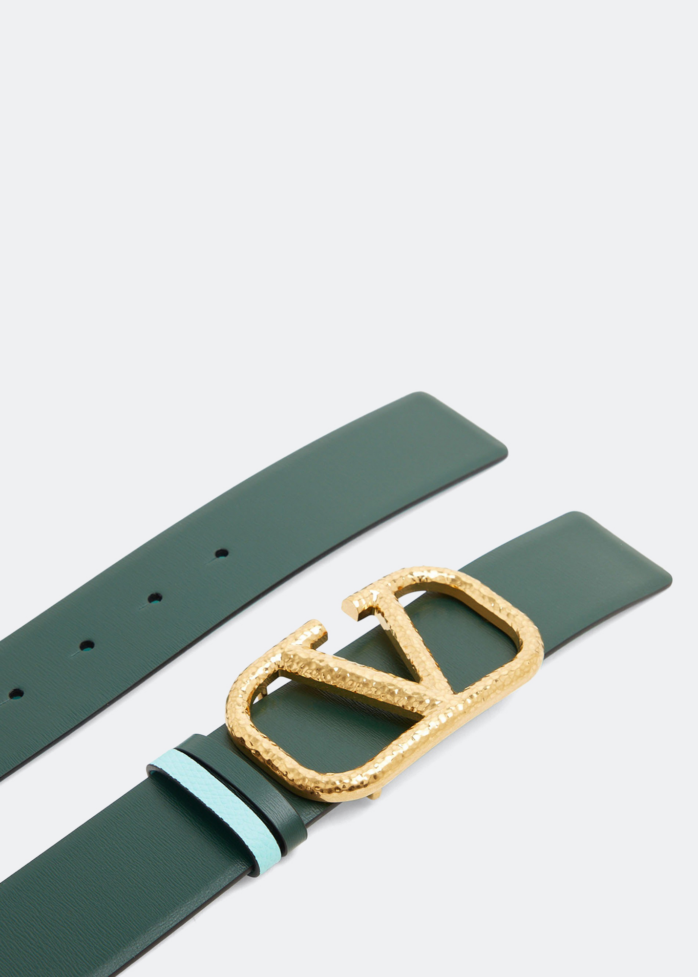 

VLogo Signature reversible belt, Green
