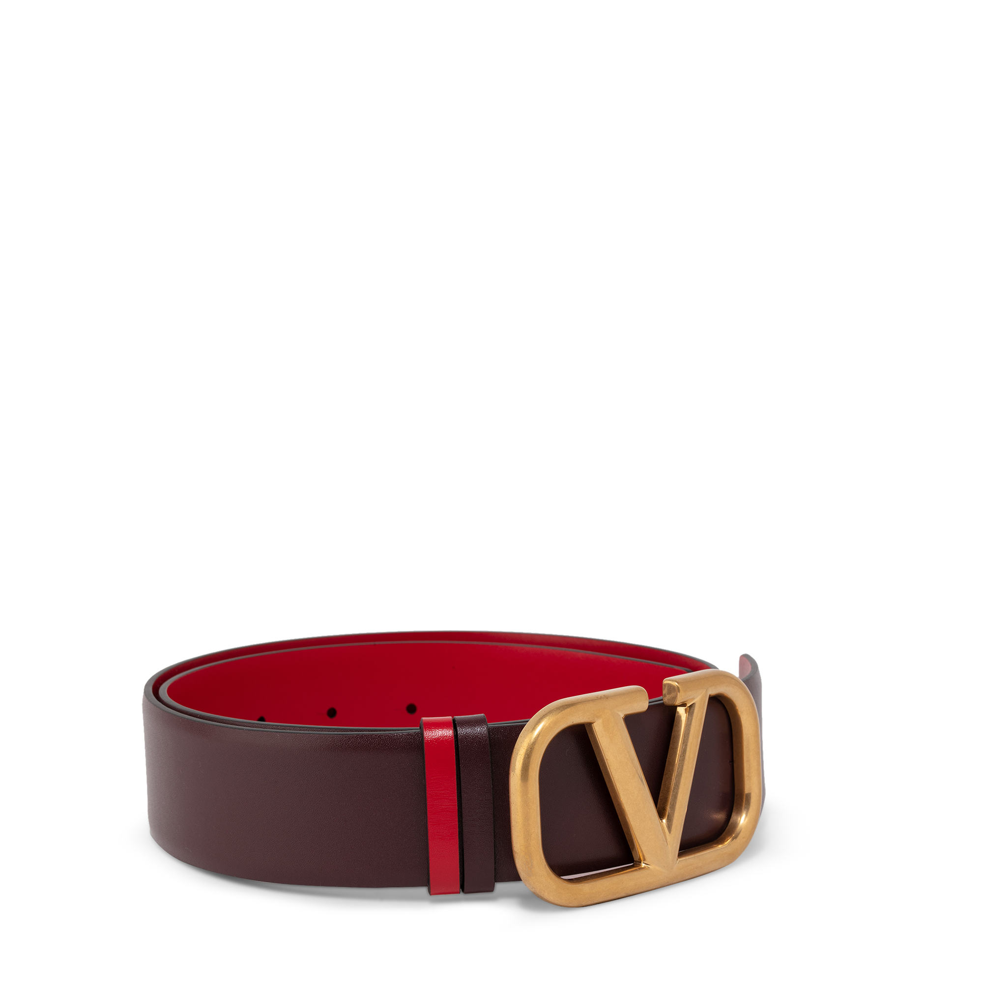 

VLogo Signature reversible belt, Red