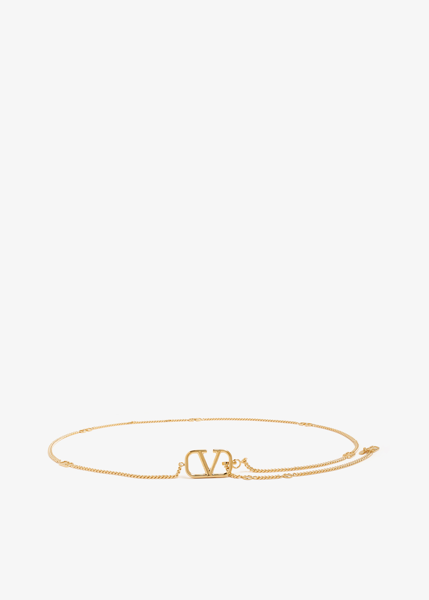 

VLogo Signature chain belt, Gold