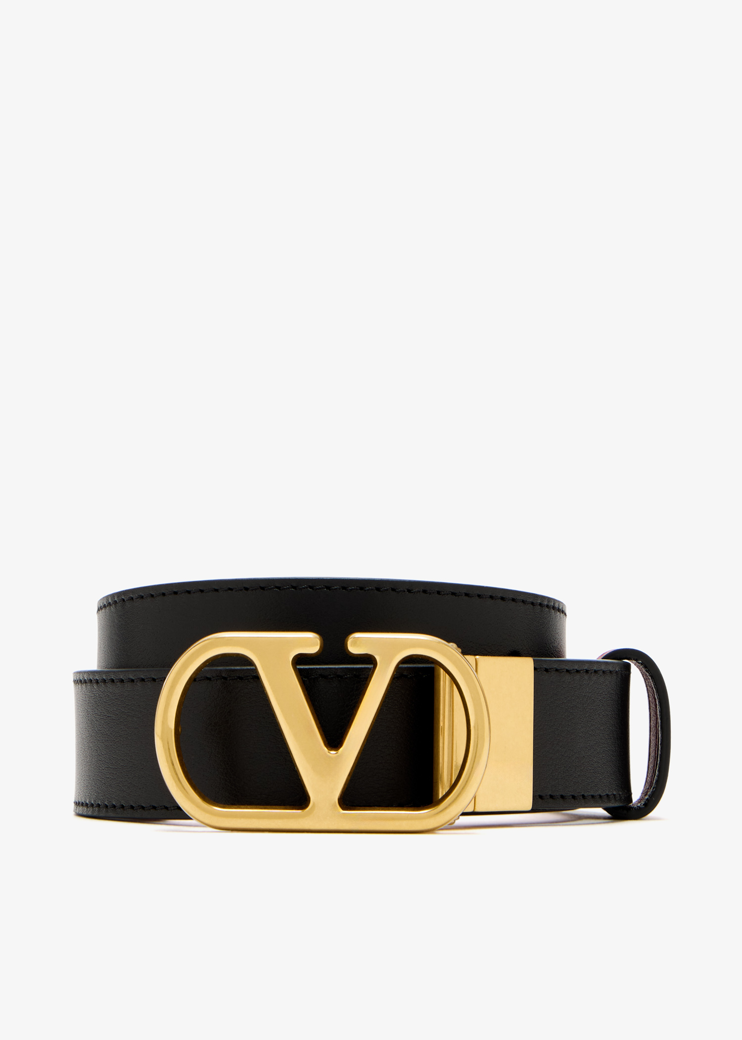 

VLogo Signature reversible belt, Black