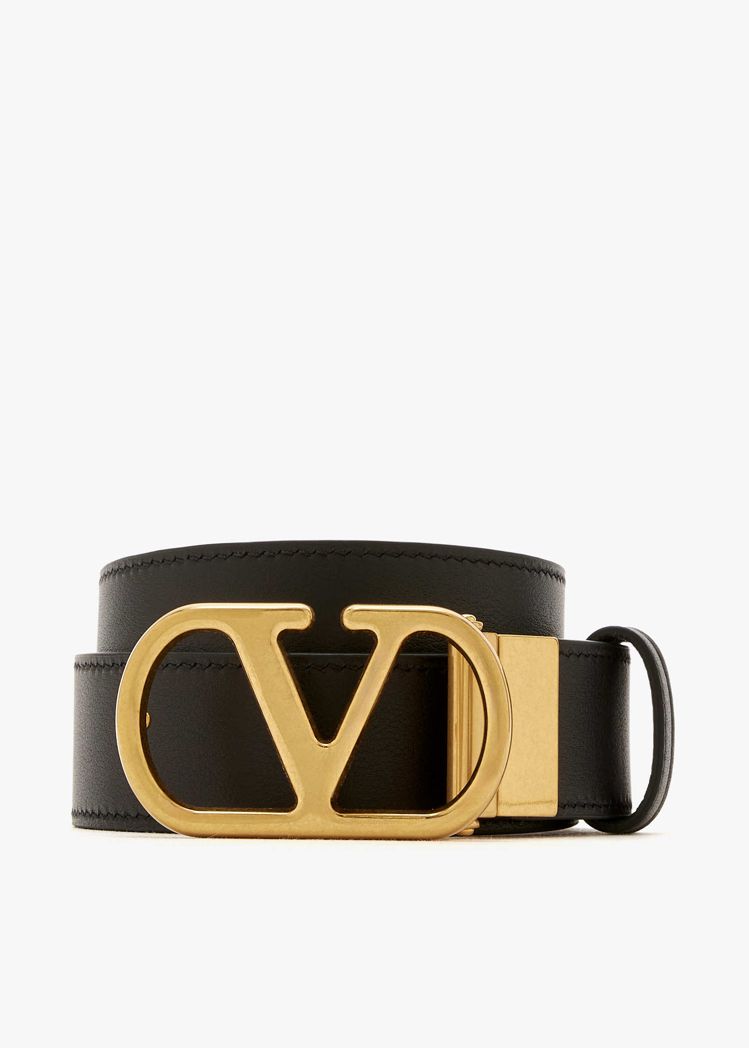 

VLogo Signature reversible belt, Black