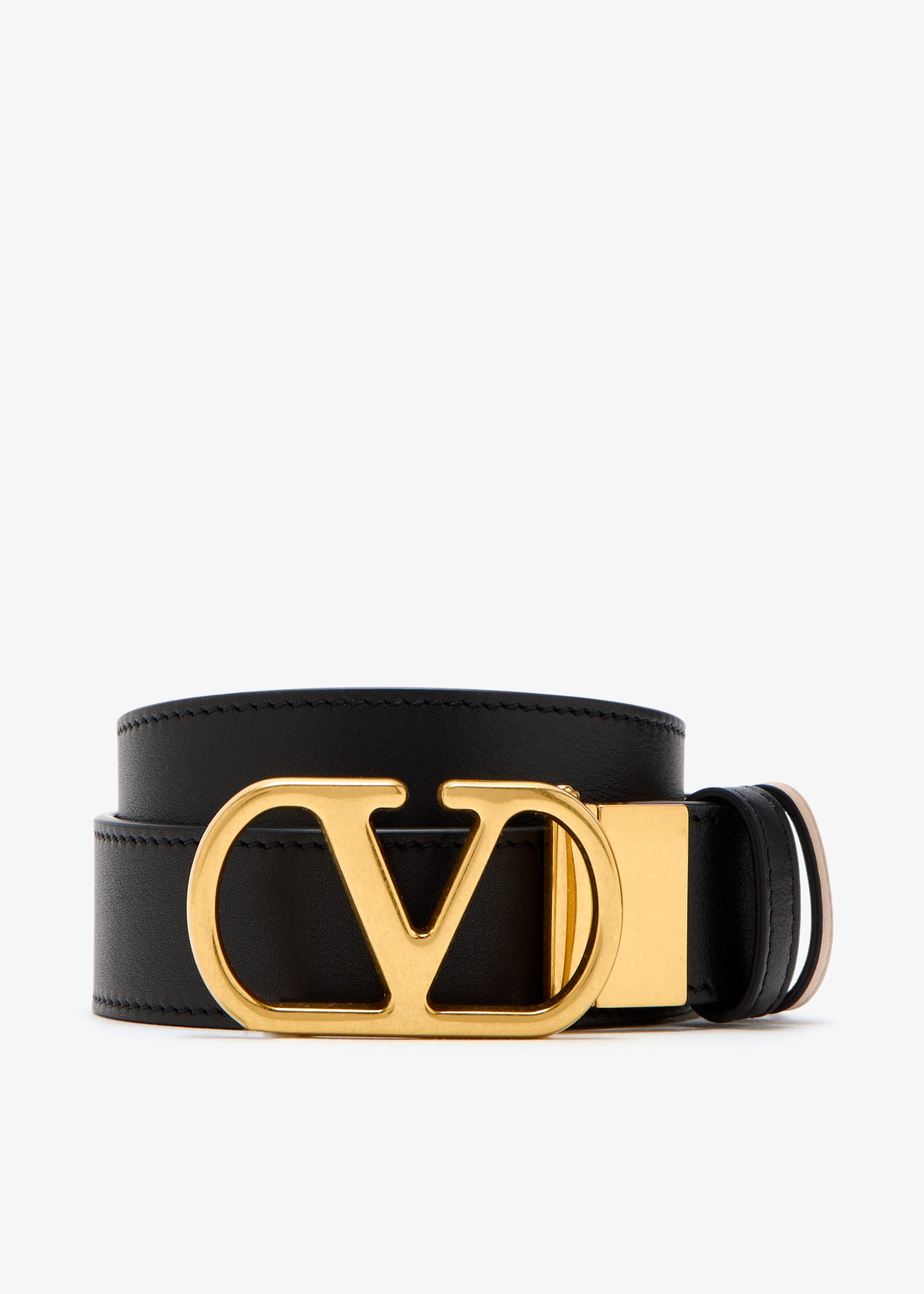 

VLogo Signature reversible belt, Black