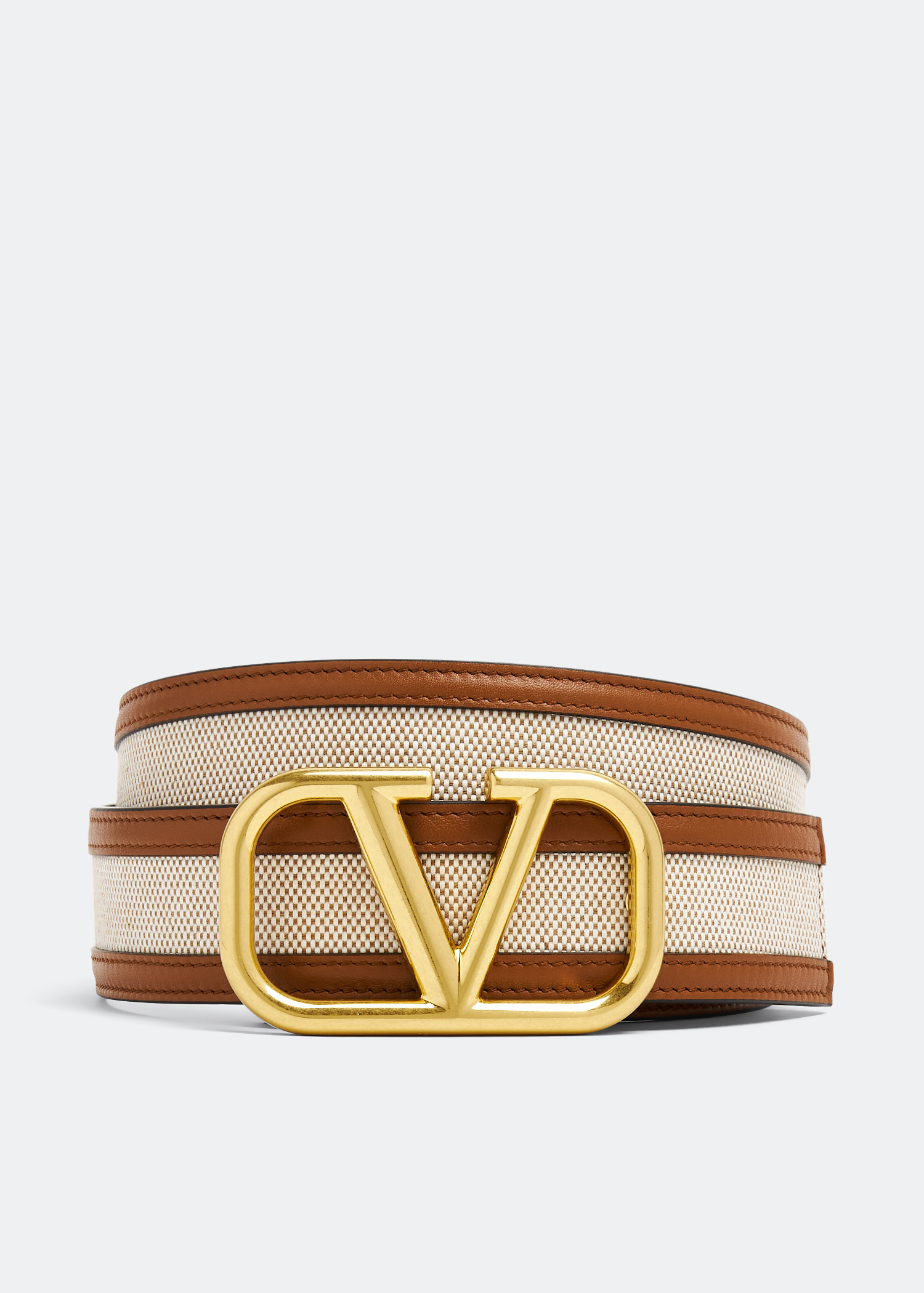 

VLogo Signature belt, Brown