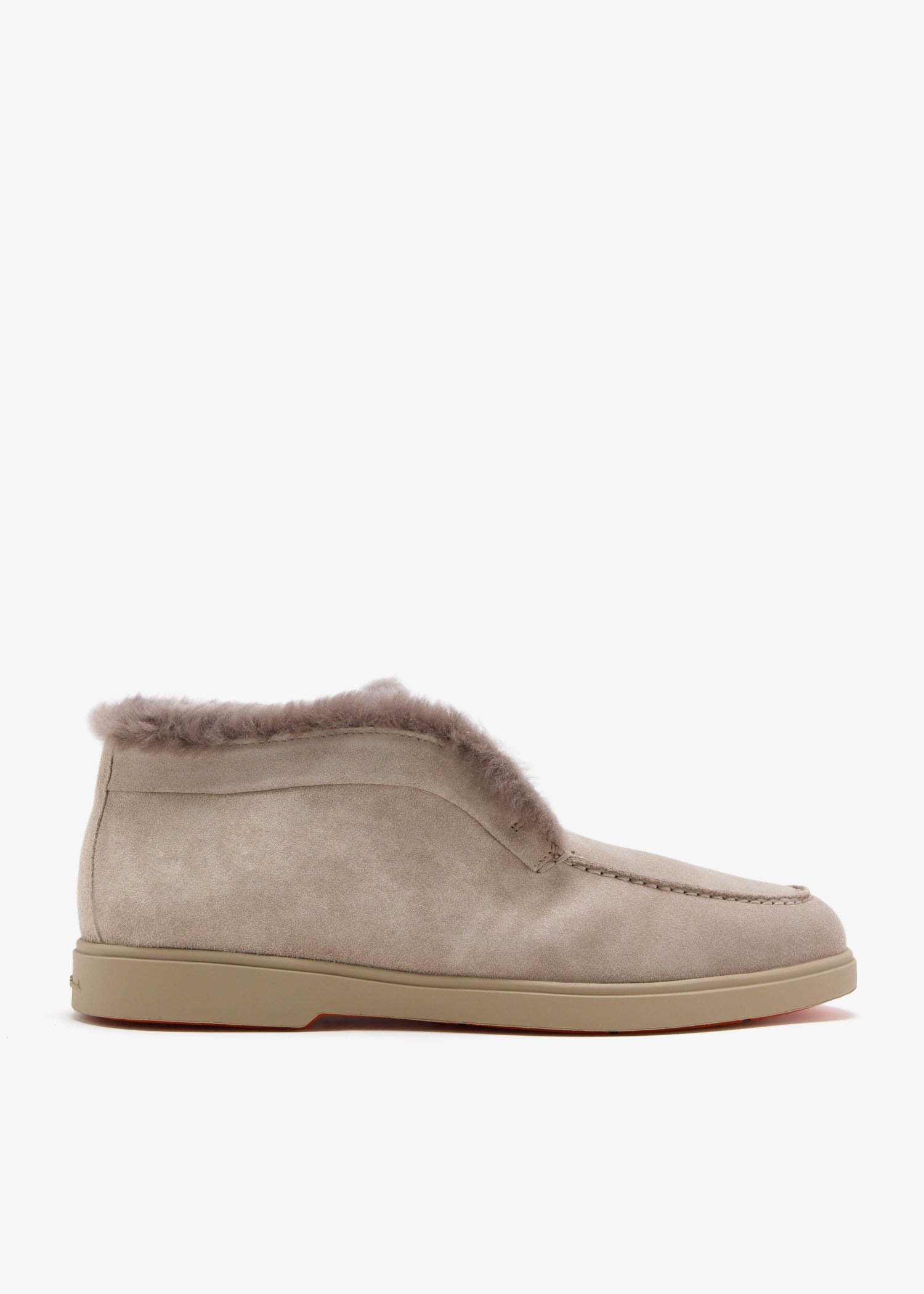 

Suede ankle boots, Taupe