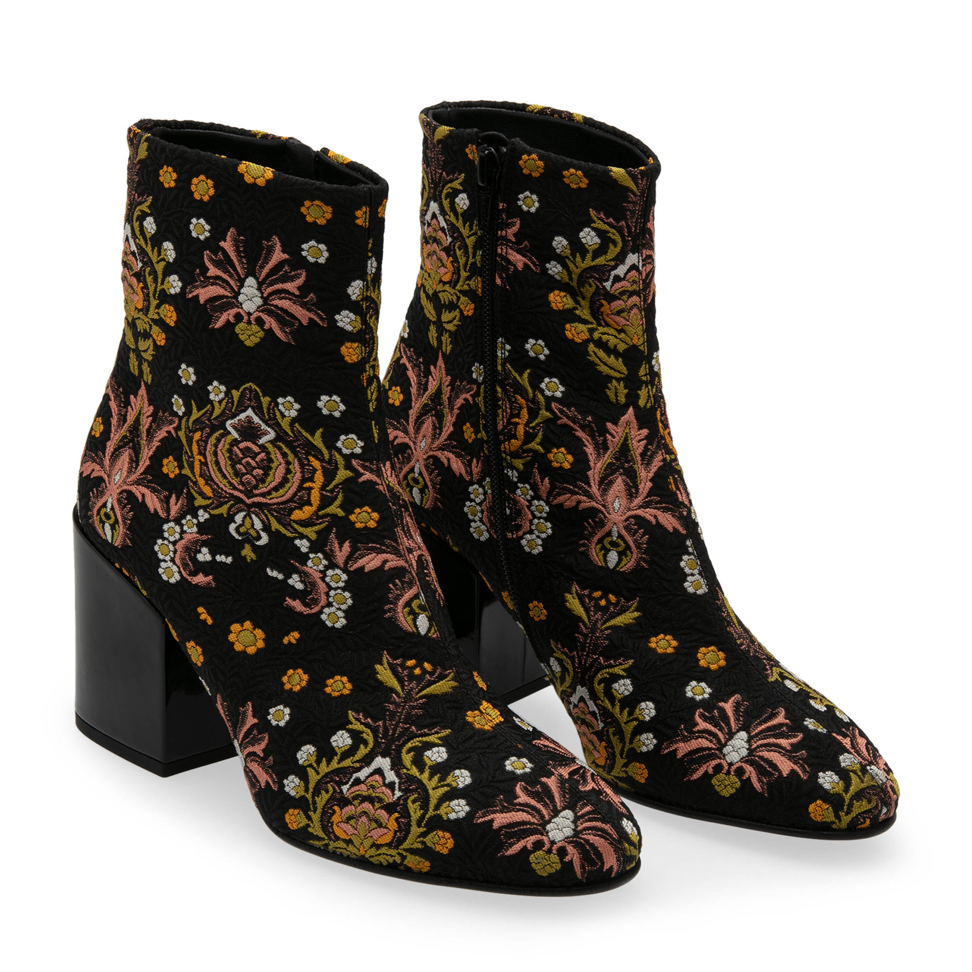 

Embroidered ankle boots, Black