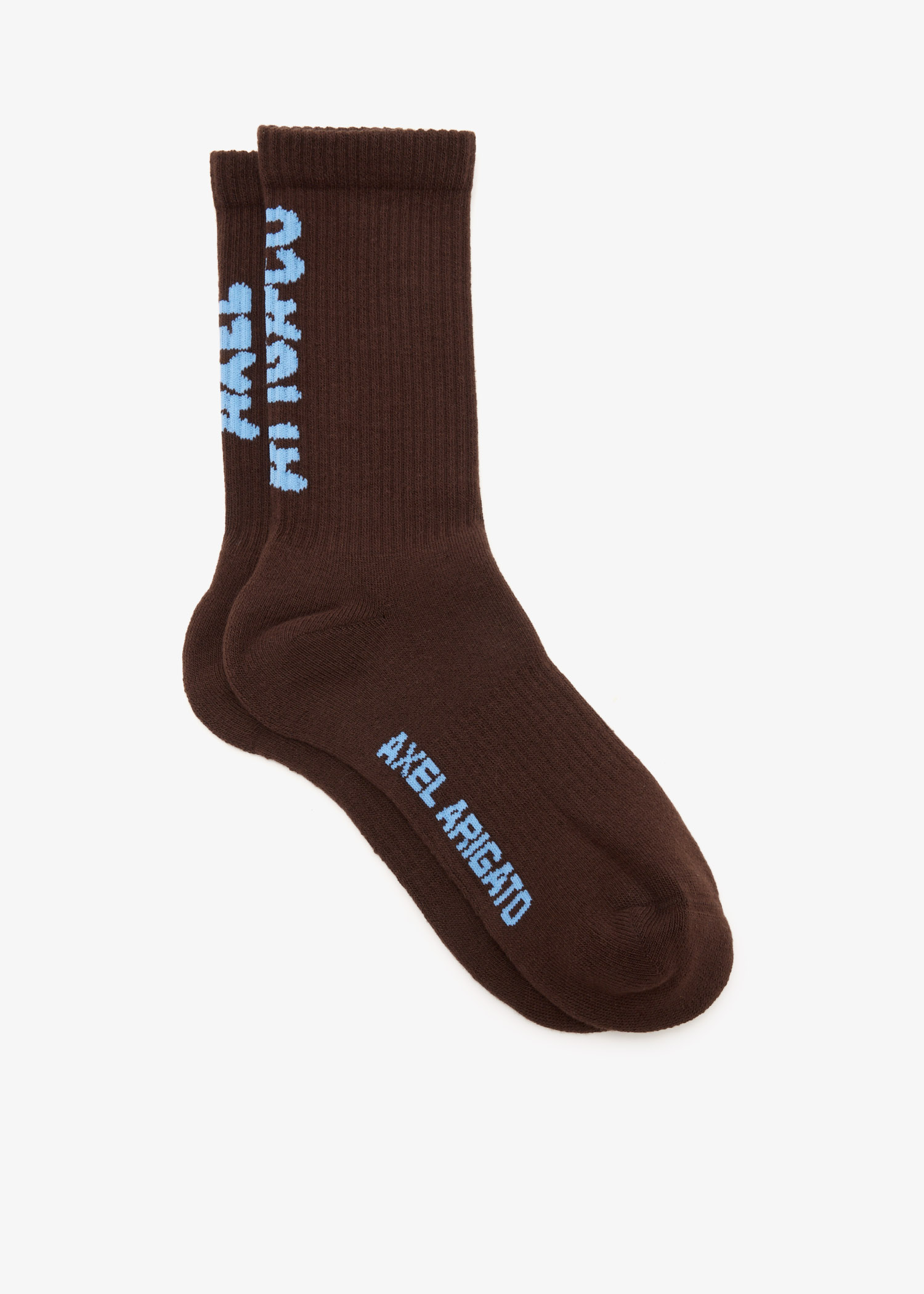 

Floral jacquard socks, Brown