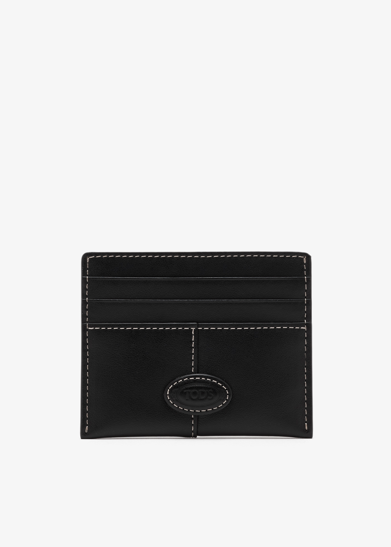 

Leather credit card holder, Black