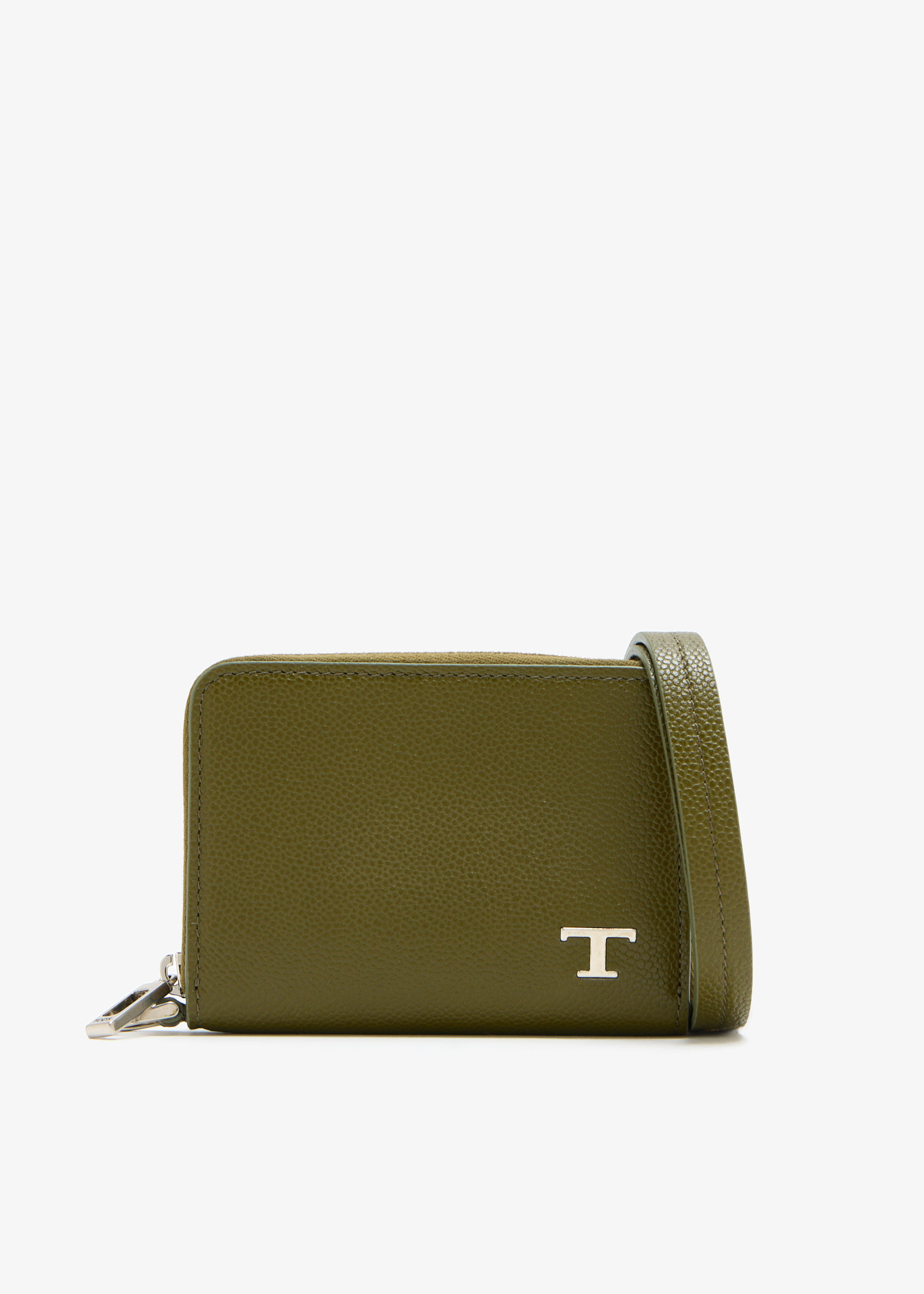 

T Timeless strap card case, Green