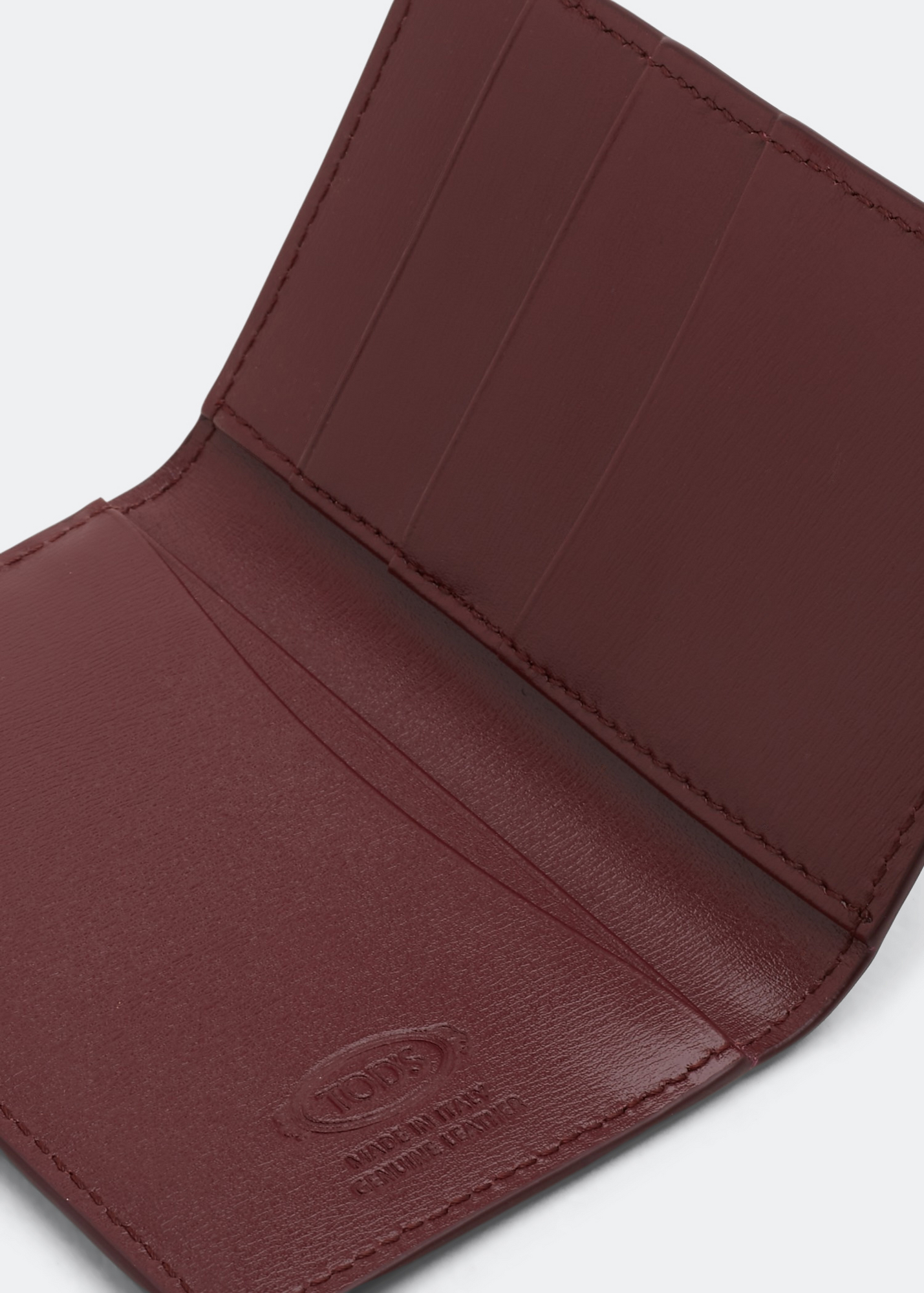 

Leather cardholder, Burgundy
