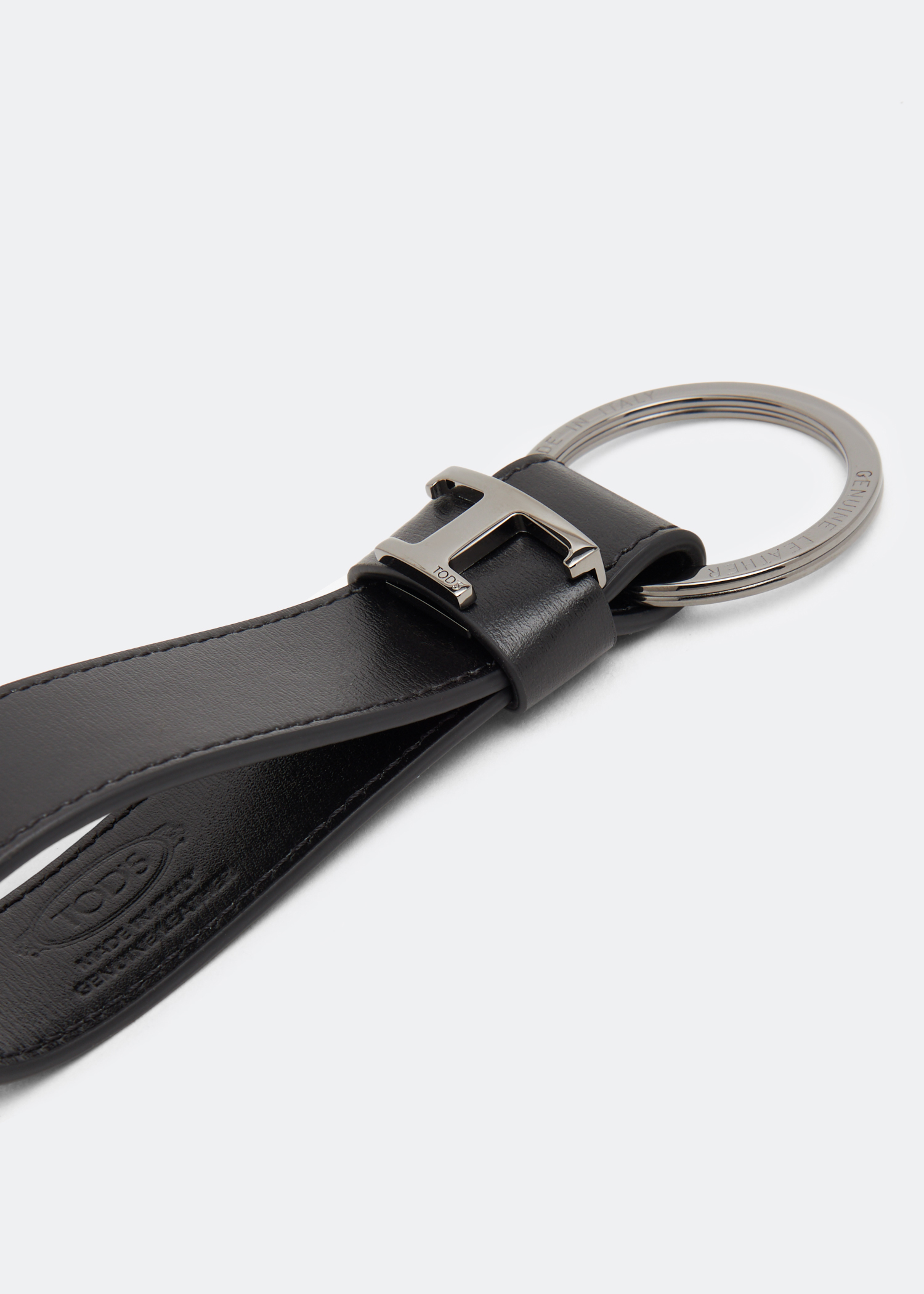 

Leather keyring, Black