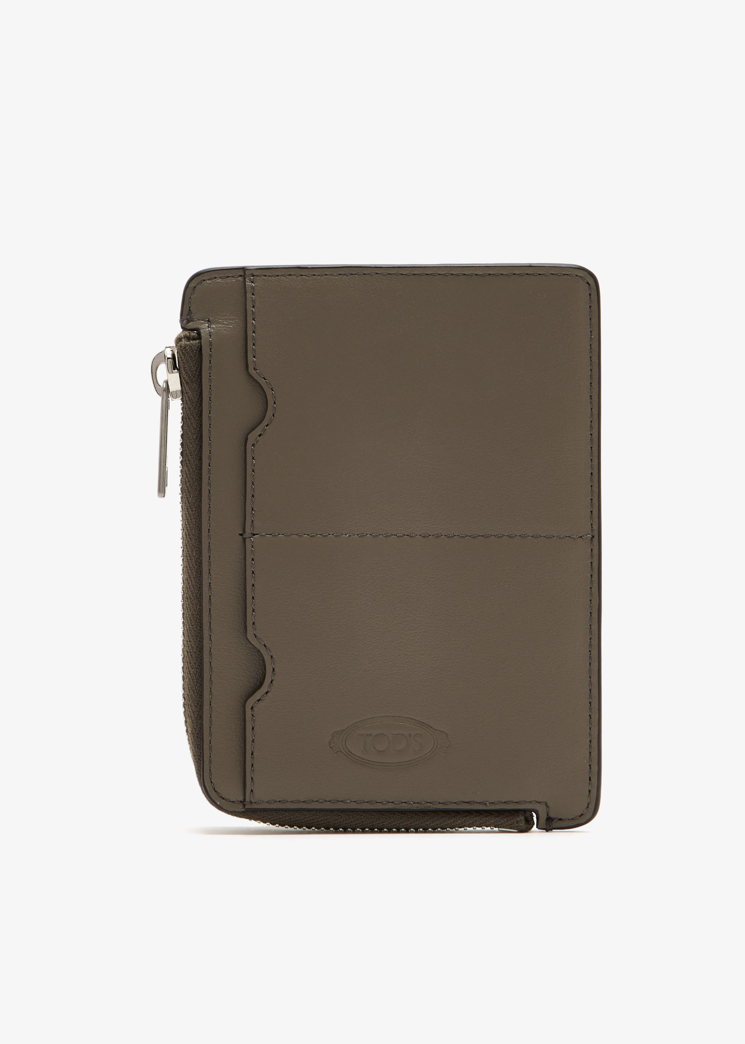 

Small leather pouch, Taupe