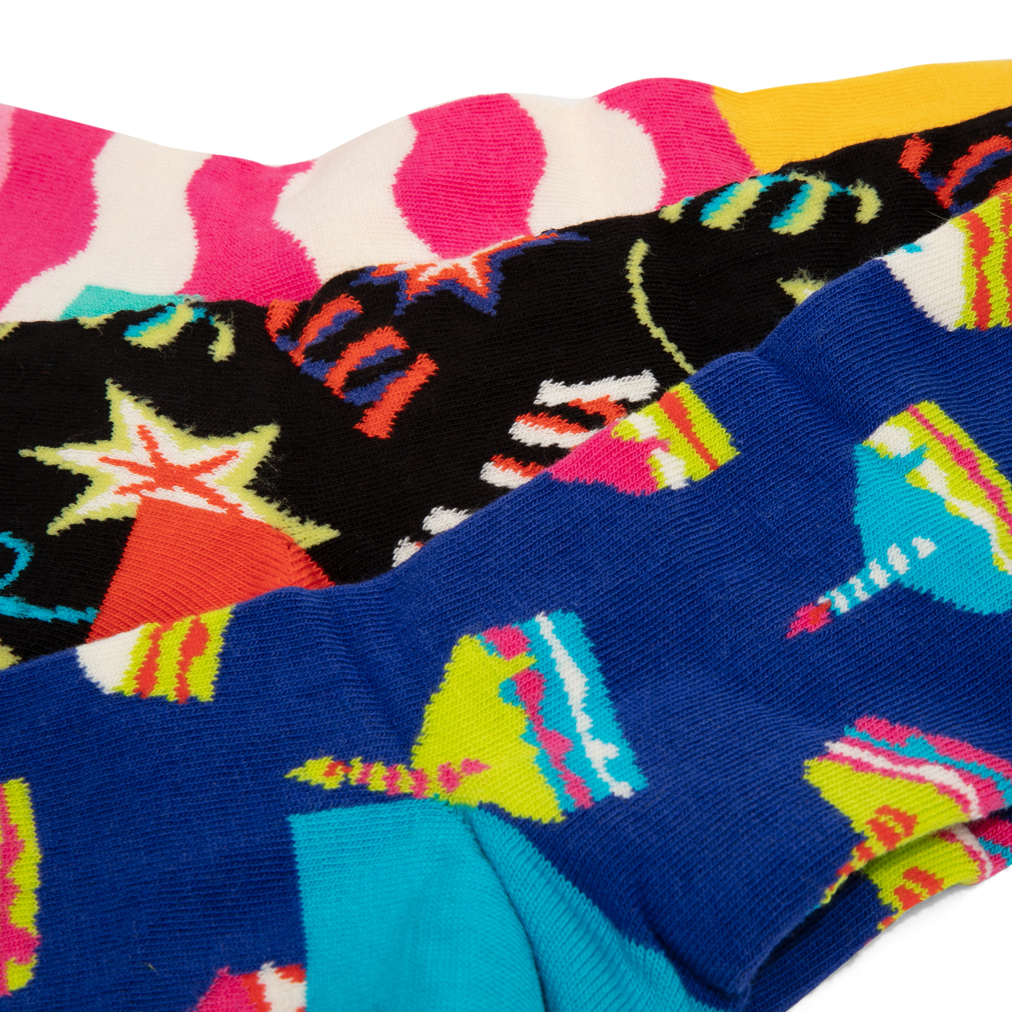 

3-Pack Happy Birthday Crew socks, Prints