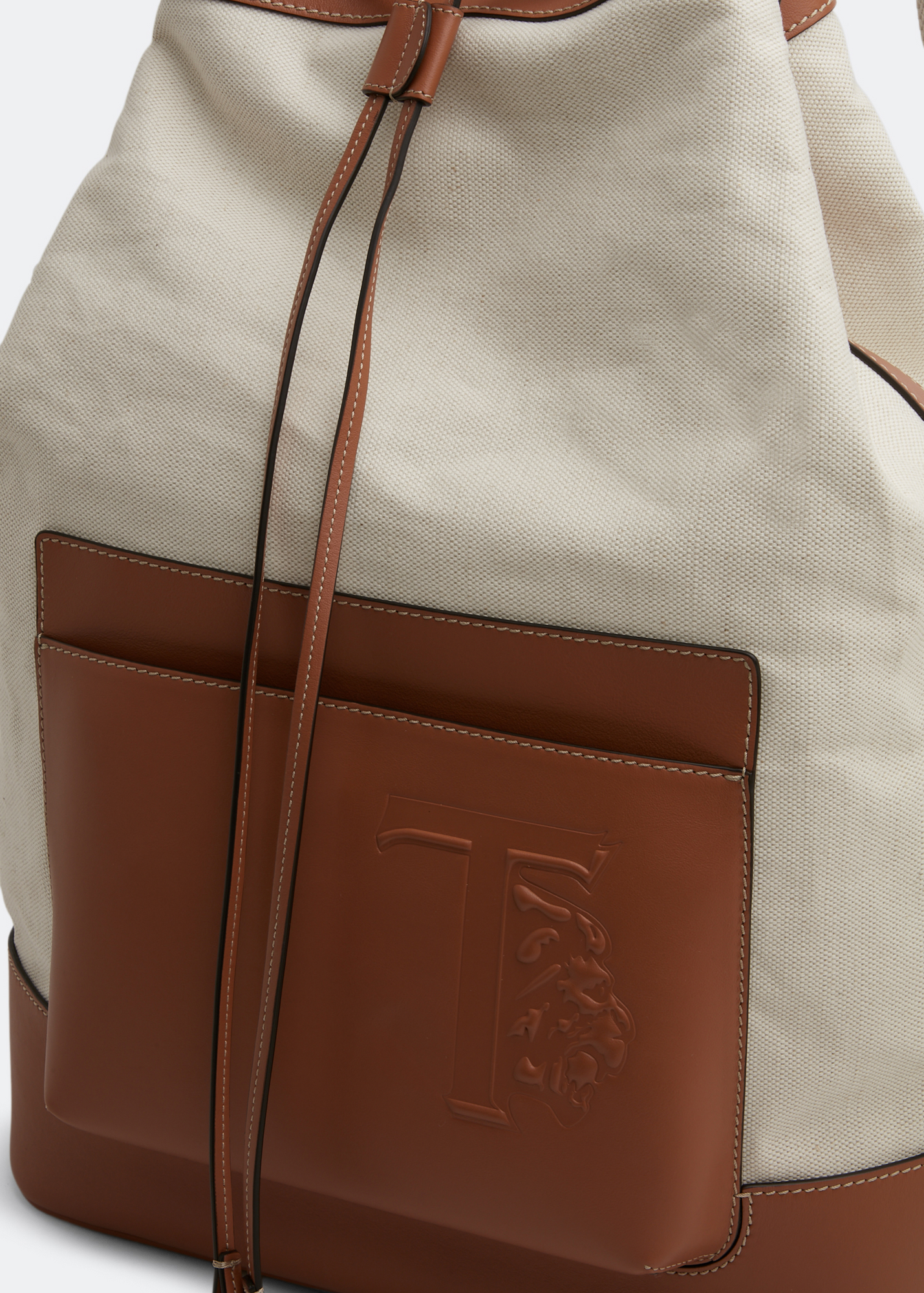 

Canvas backpack, Beige