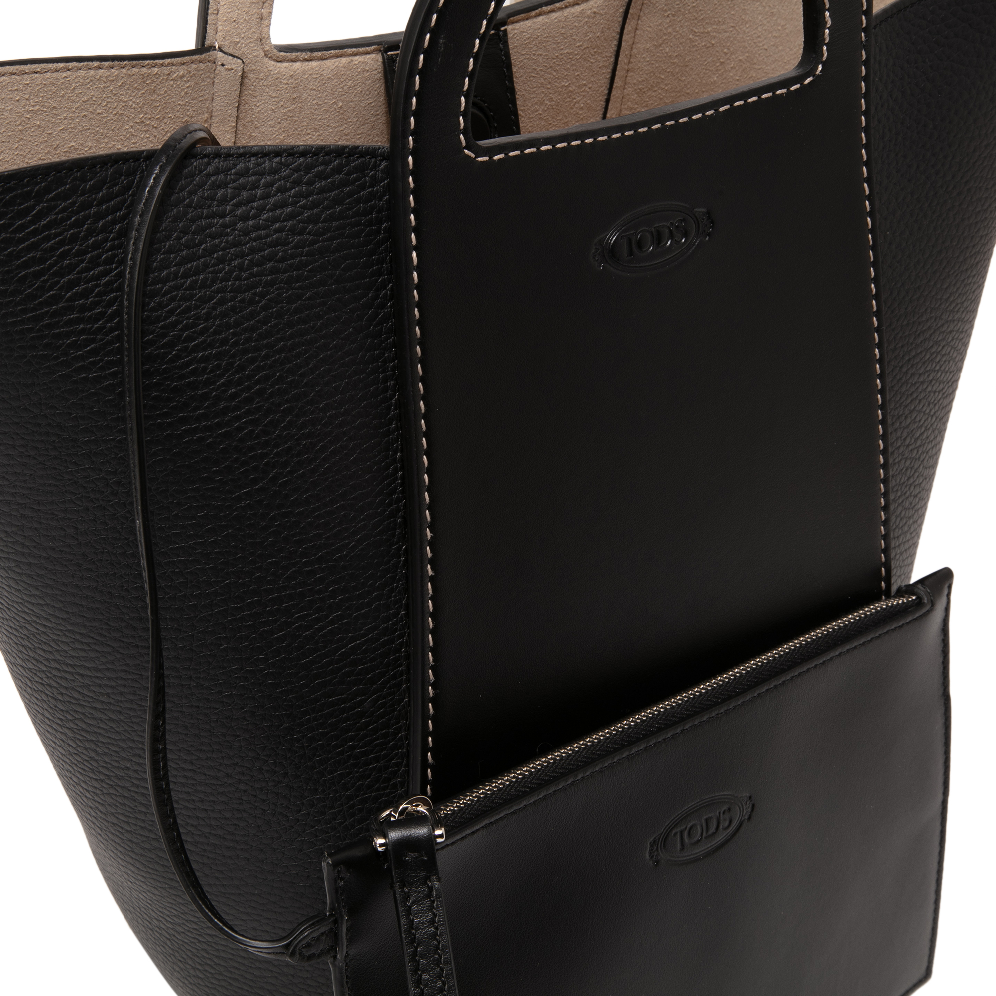 

Gommini medium shopping tote bag, Black