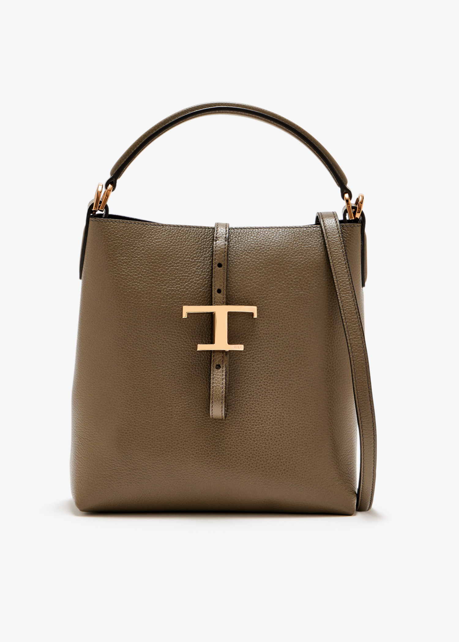 

T Timeless mini bucket bag, Taupe